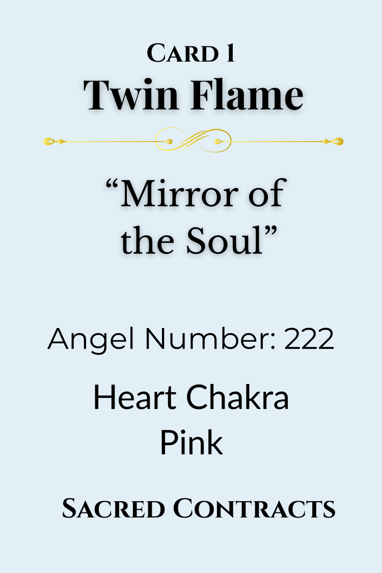 Card 1 – Twin Flame: Mirror of the Soul