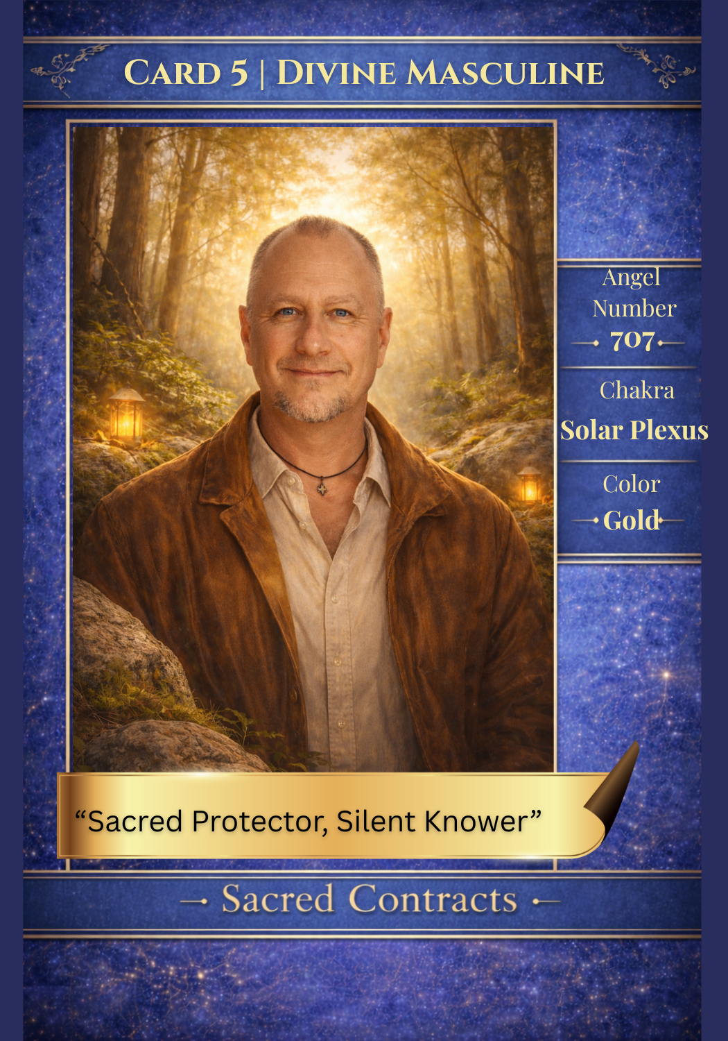 Card 5 – Divine Masculine: Sacred Protector, Silent Knower