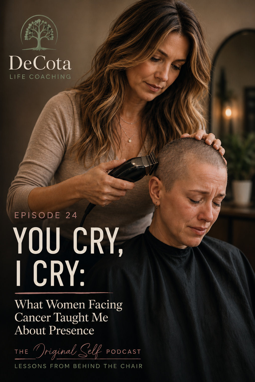 Life coach and hairstylist Evet DeCota shares two moving stories from behind the chair about cancer, identity, resilience, and the power of presence. Discover why showing up with compassion can be more meaningful than having all the answers.
