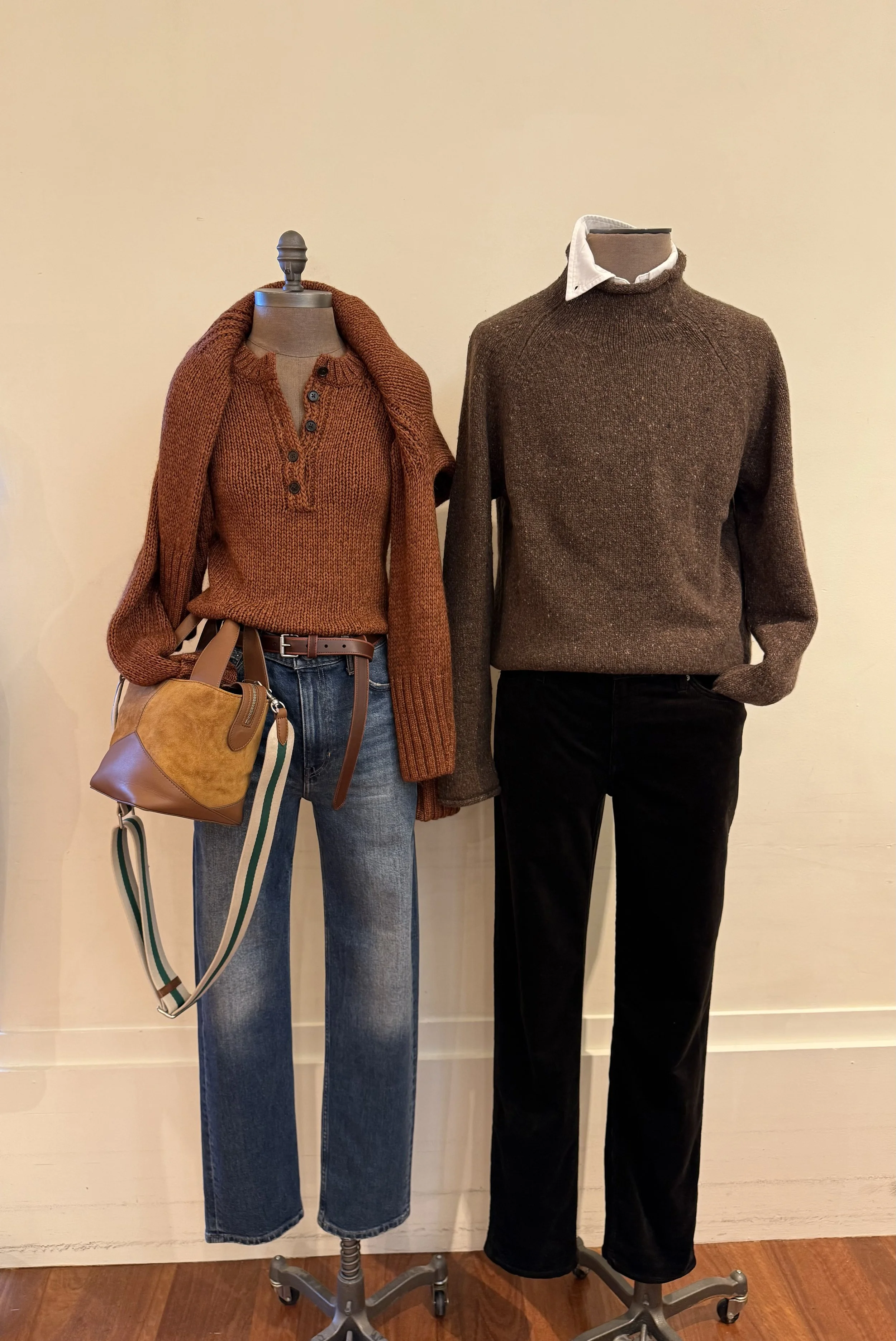 Styled for Banana Republic’s October Fall collection. Focused on layering, warm colors, and transitional textiles.