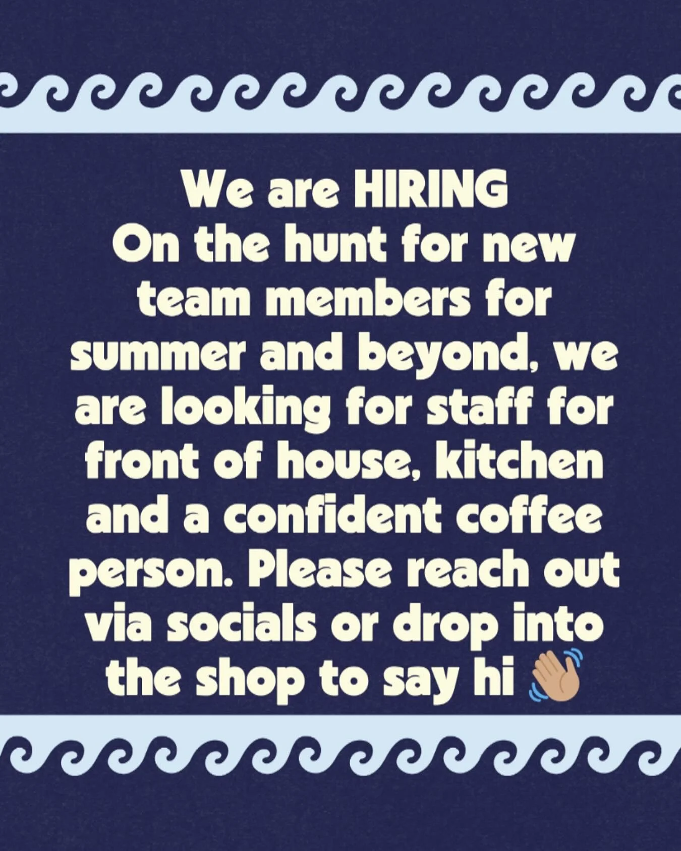 We are Hiring again! Please reach out if you&rsquo;re interested we would love to chat 💬