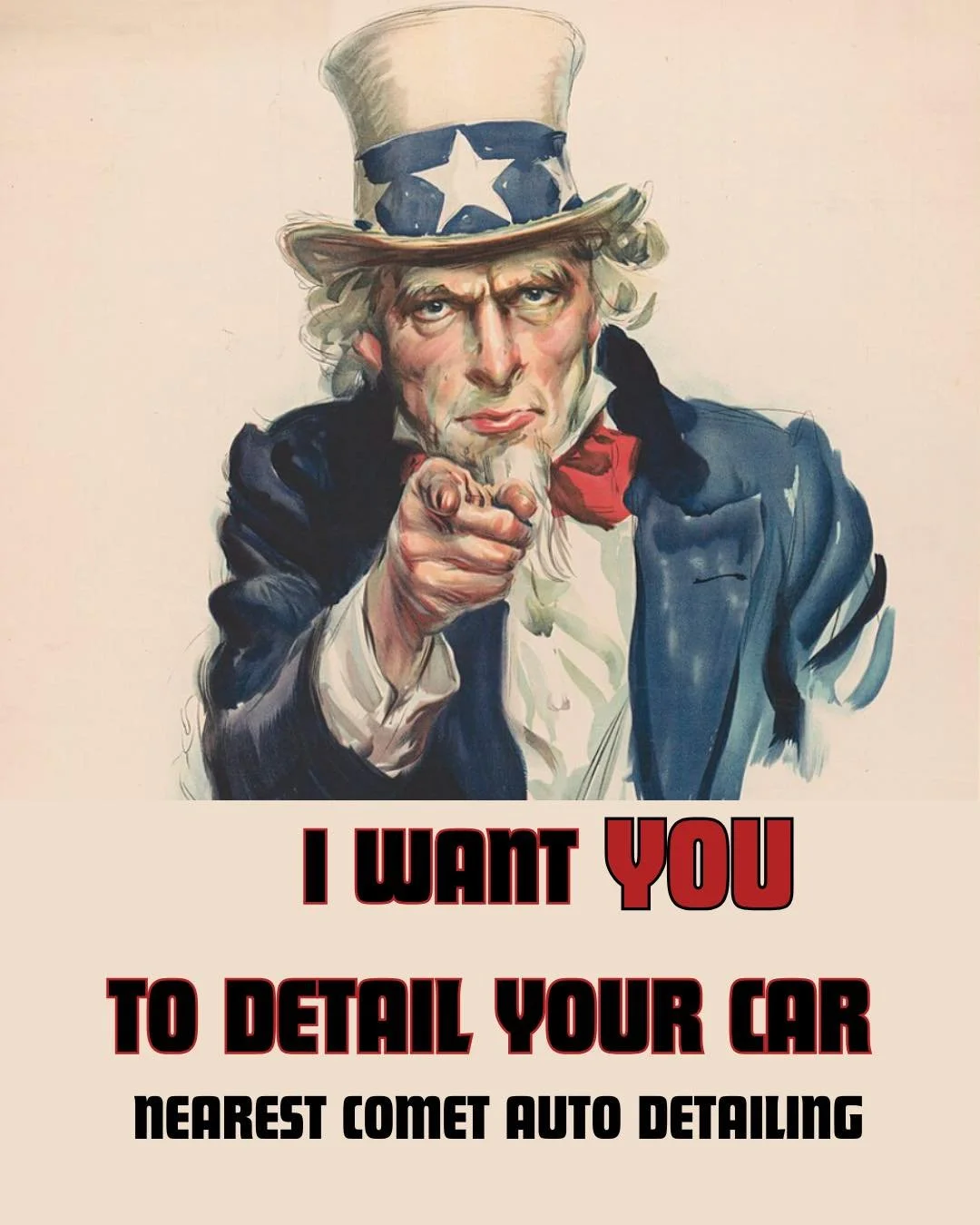 π₯ UNCLE SAM WANTS YOUR CAR CLEAN! π₯
This summer, don’t just look patriotic — drive like it πΊπΈ
Your ride deserves the same respect as Old Glory.
Dirt? Gone.
Swirls? History.
Shine? Next level.
π₯ Book now with Comet Auto Detailing
π