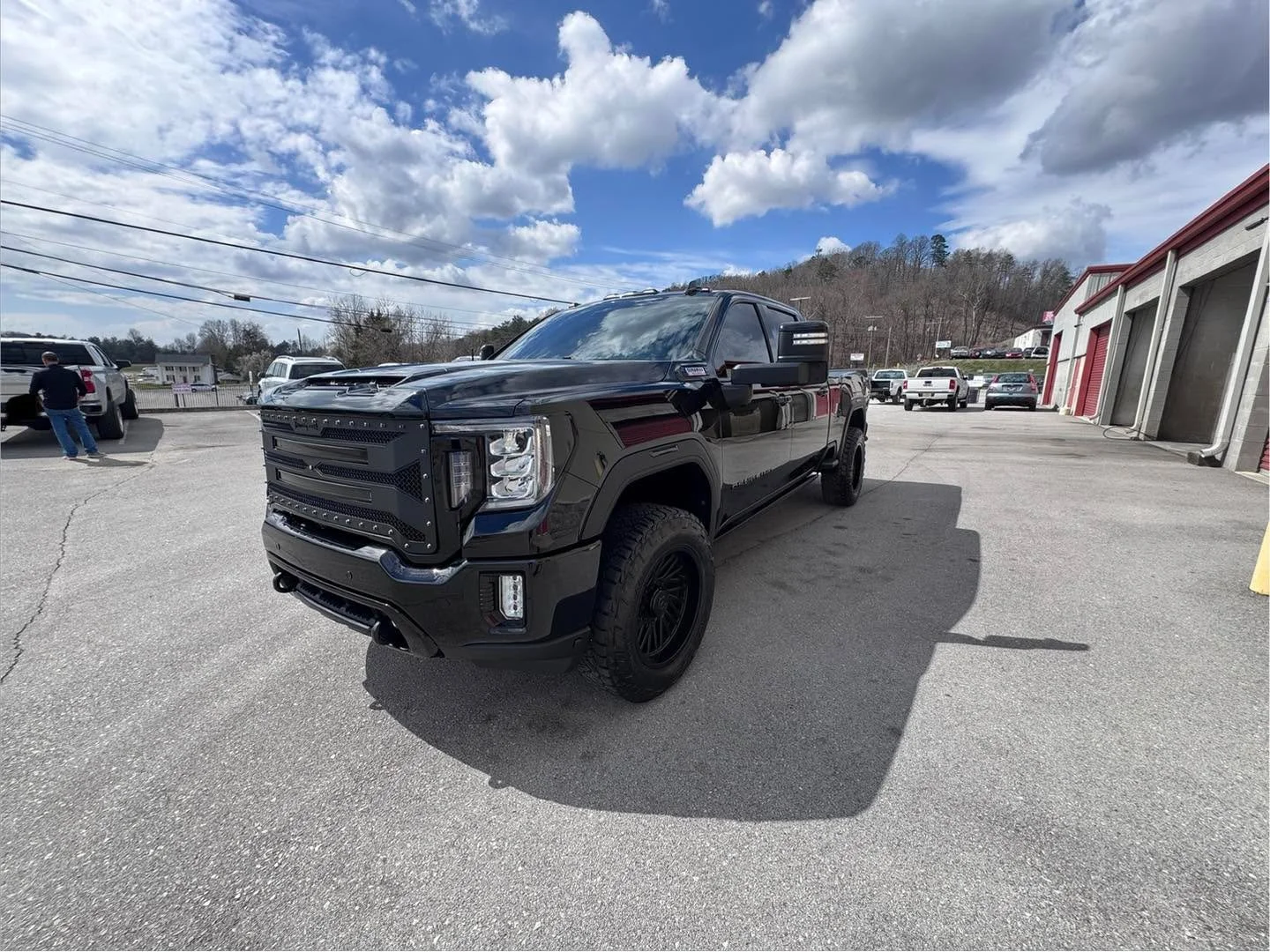 That truck isn&rsquo;t built to be subtle. Blacked out, lifted, and looking mean &mdash; this is the kind of truck that turns heads before it even starts moving. When the paint is deep, the trim is dark, and the stance is right&hellip; people notice.