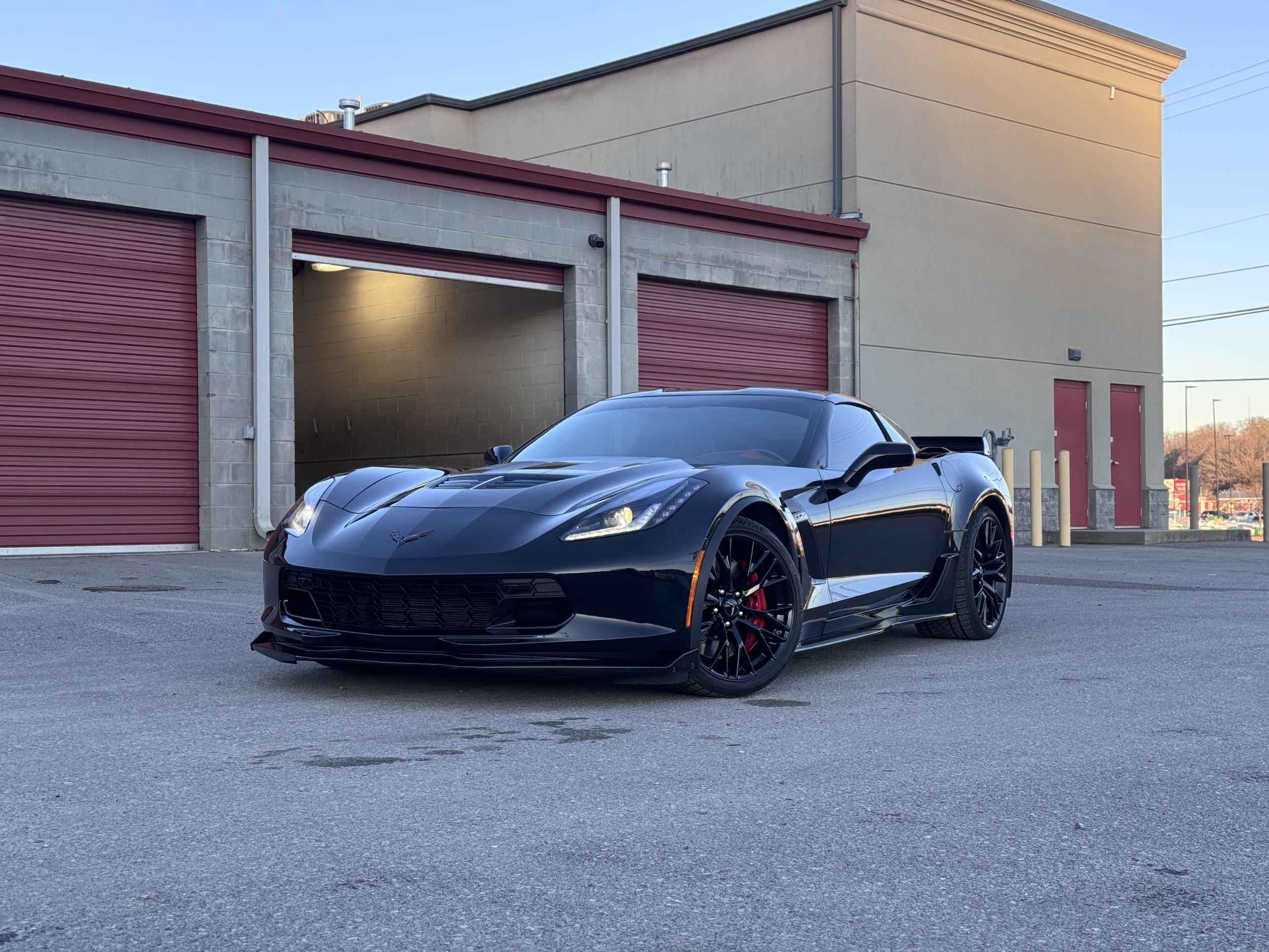 A freshly detailed Corvette coated in ceramic coating for ultimate protection.