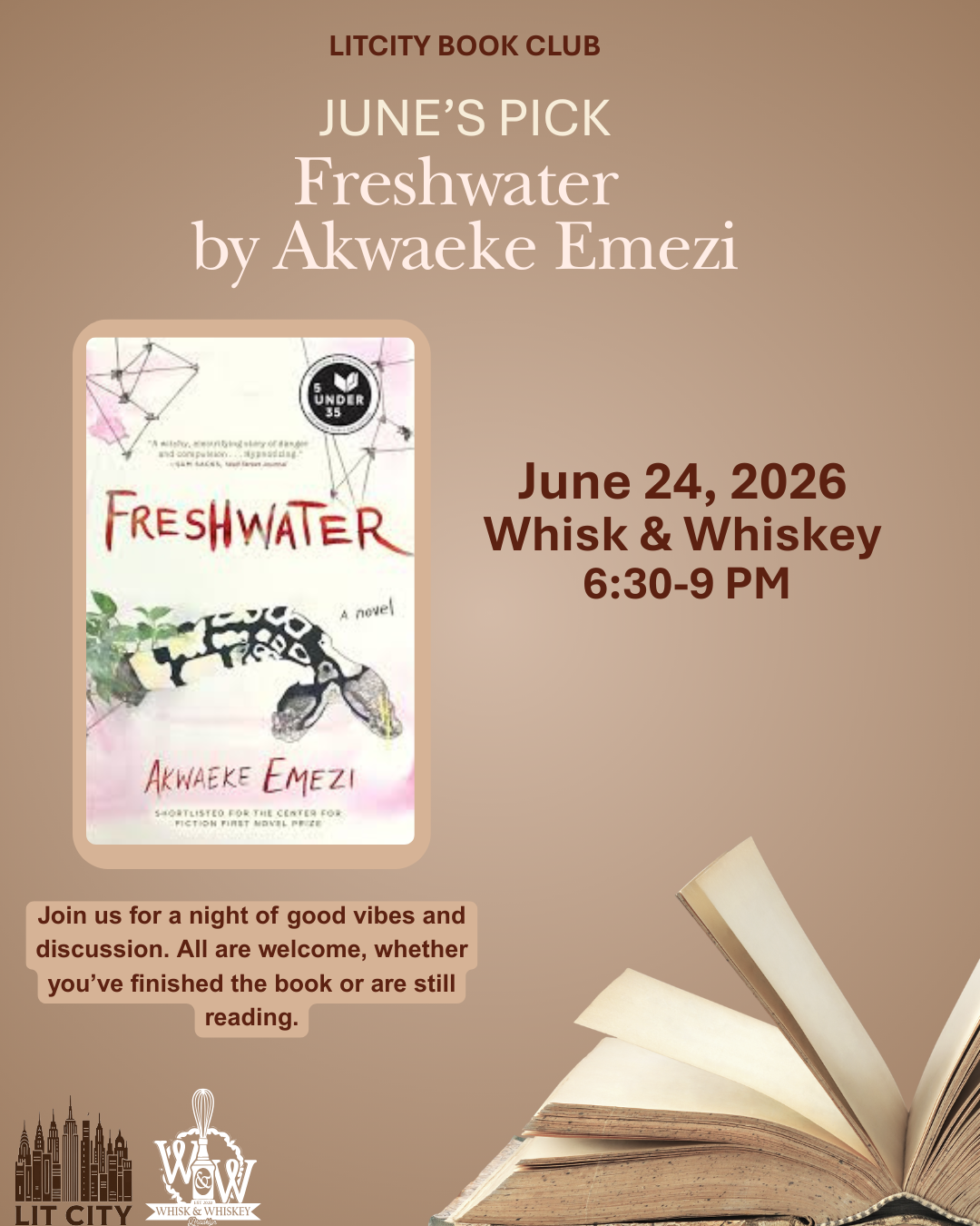 June Book Discussion: Freshwater by Akwaeke Emezi