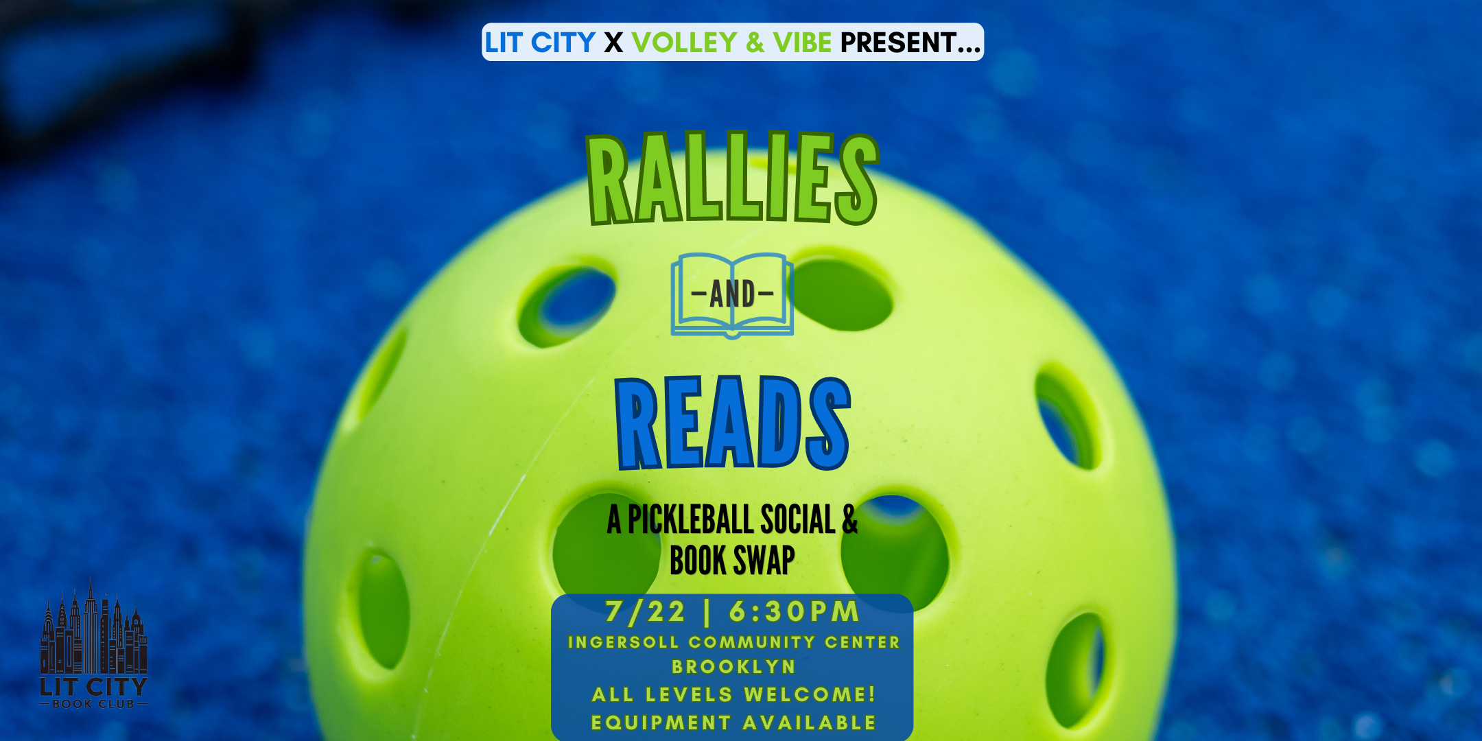 Rallies &amp; Reads: ​Book Swap and Pickleball Social