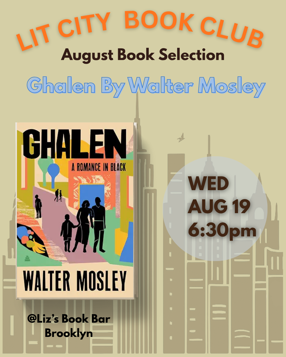 August Book Discussion: Ghalen by Walter Mosley