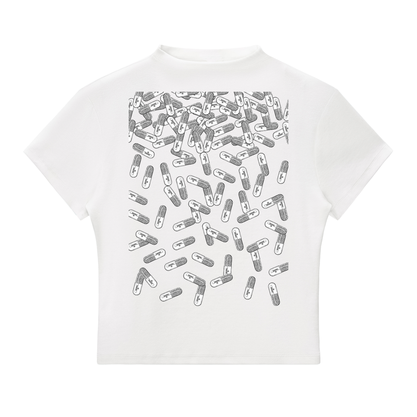 ADHD Salts Slim Fit Mock Neck T-Shirt