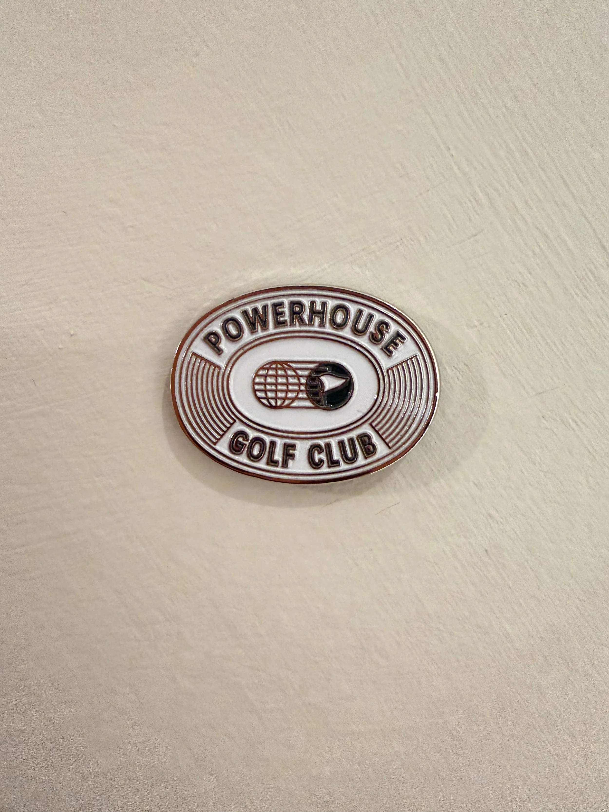 Powerhouse Golf Club Heritage Crest Marker, limited edition enamel ball marker