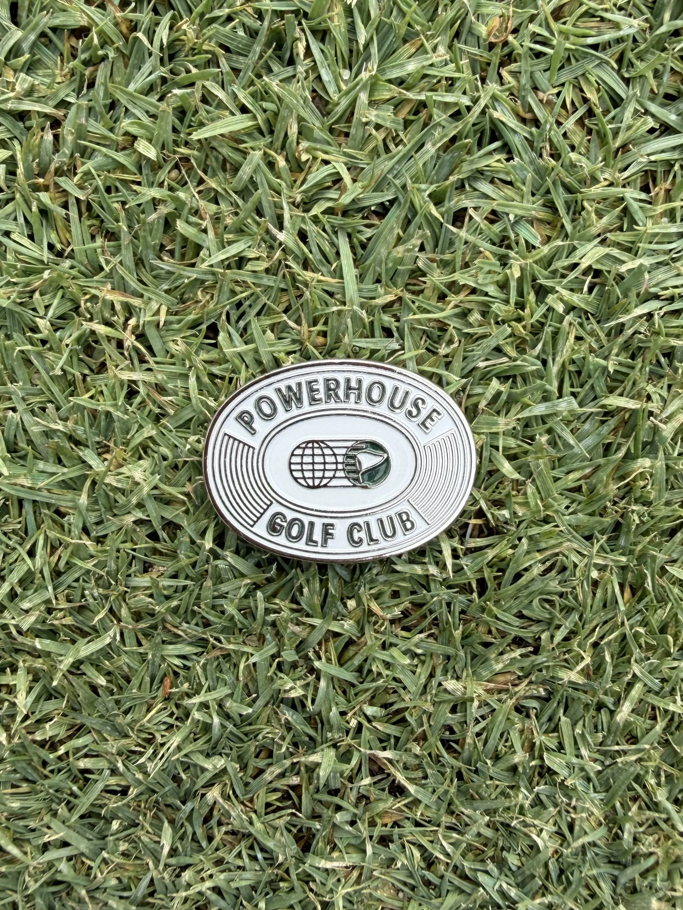 Powerhouse Golf Club Heritage Crest Marker, limited edition enamel ball marker