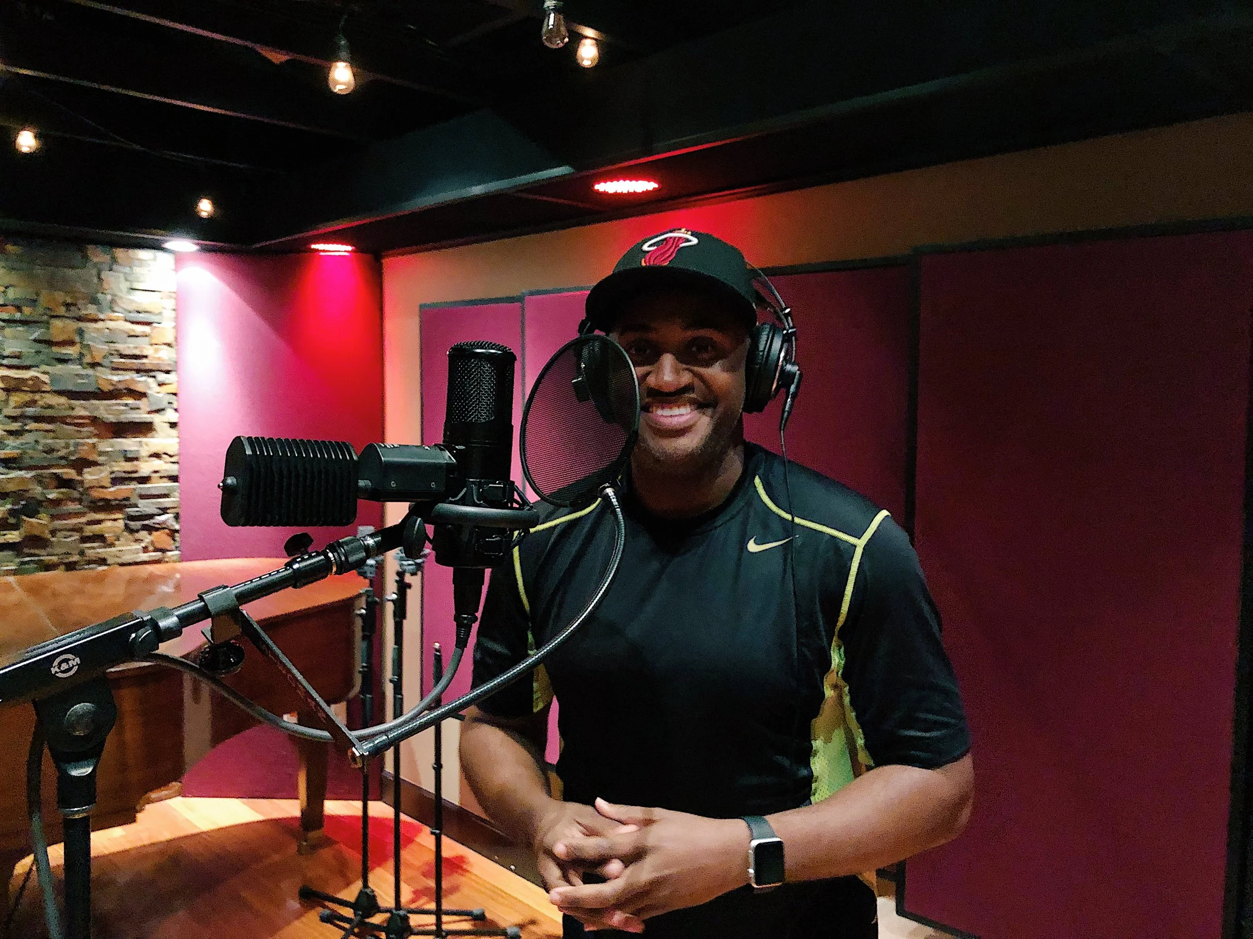Jonathan Nelson recording at Vanquish Studios on the Sony C800 G Microphone. 