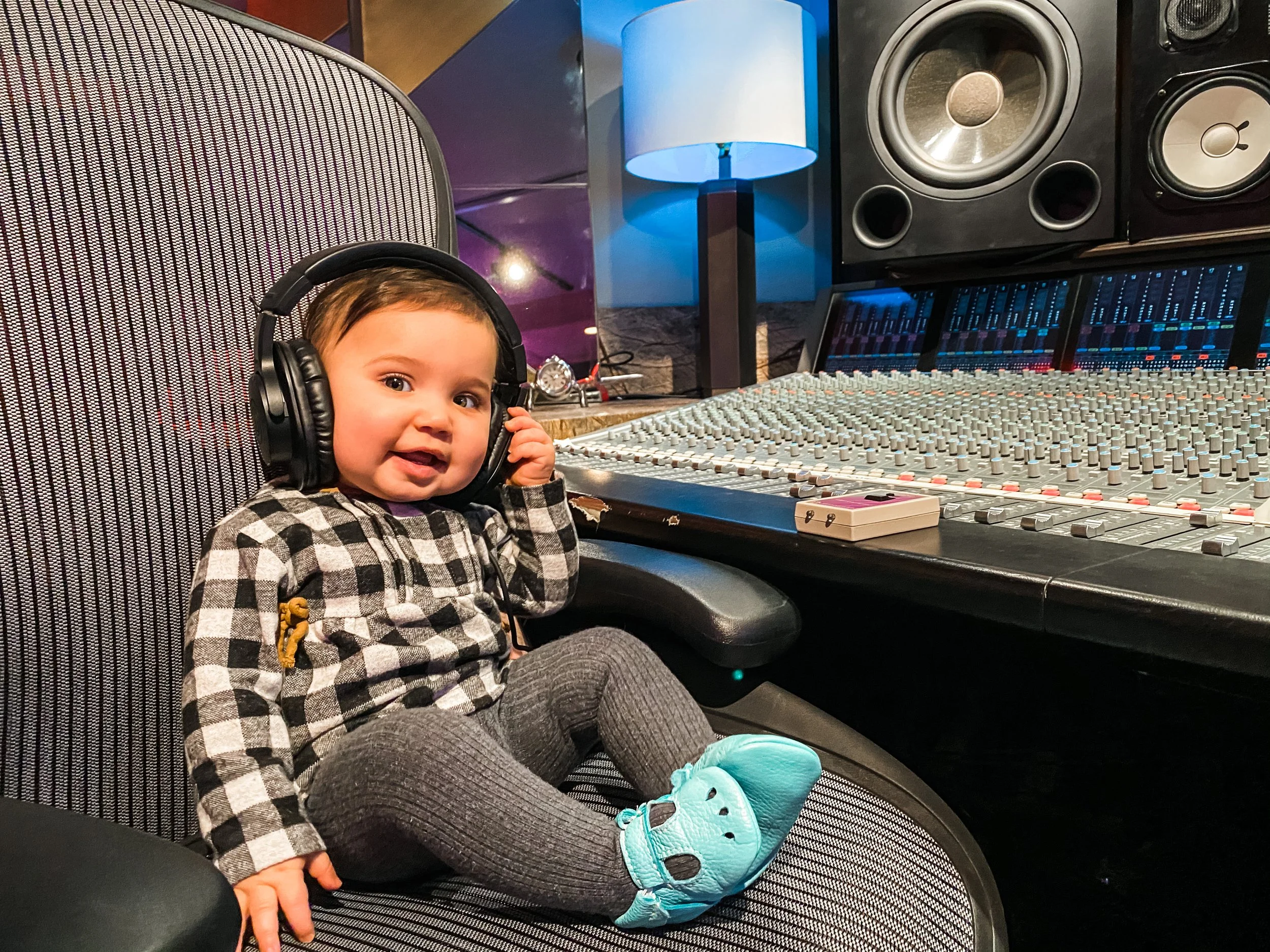 Sloane Vera Salamida Engineering at Vanquish Studios. She was good for being a one and a half year old. 