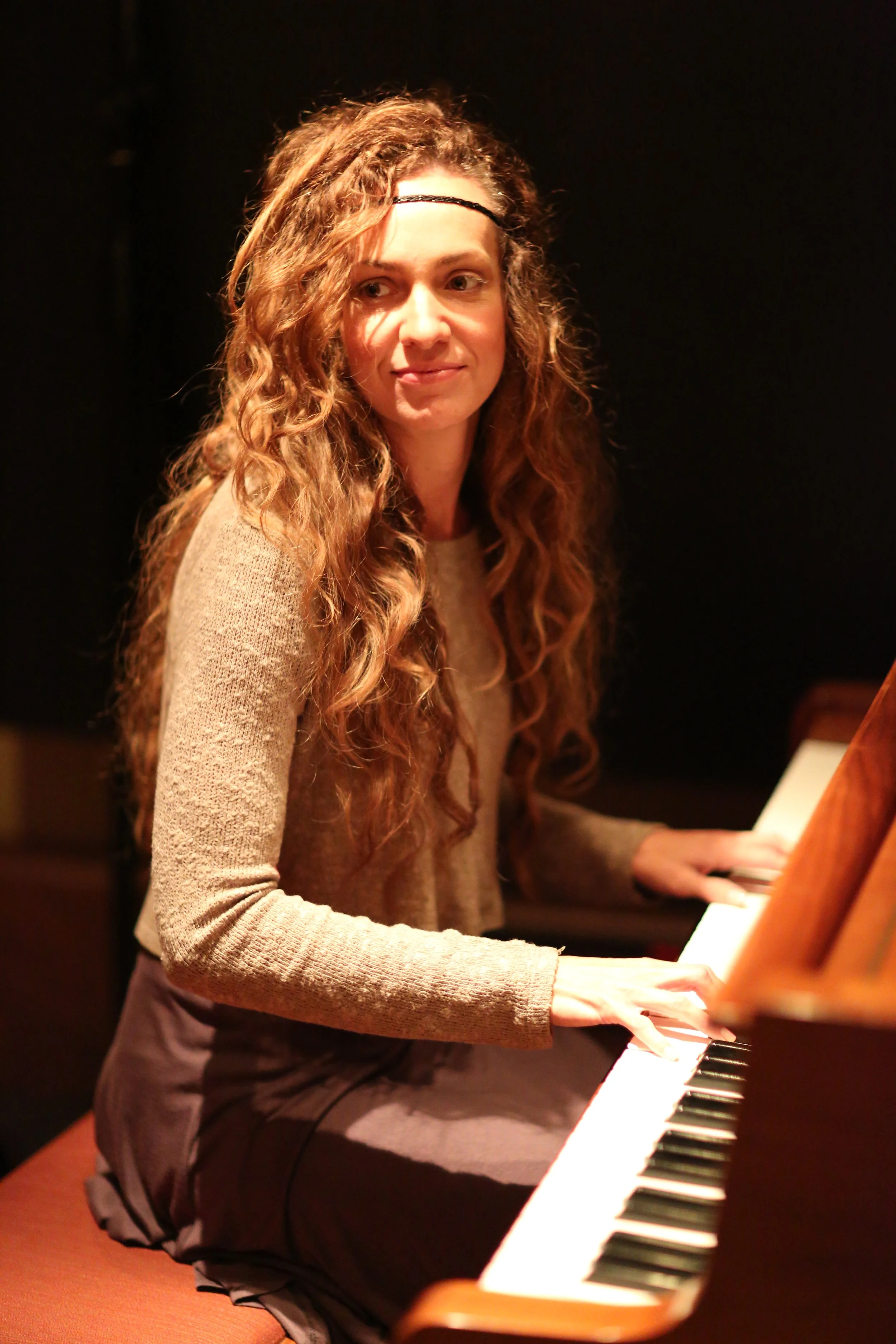 Jina McCool Suarez recording at Vanquish Studios. 