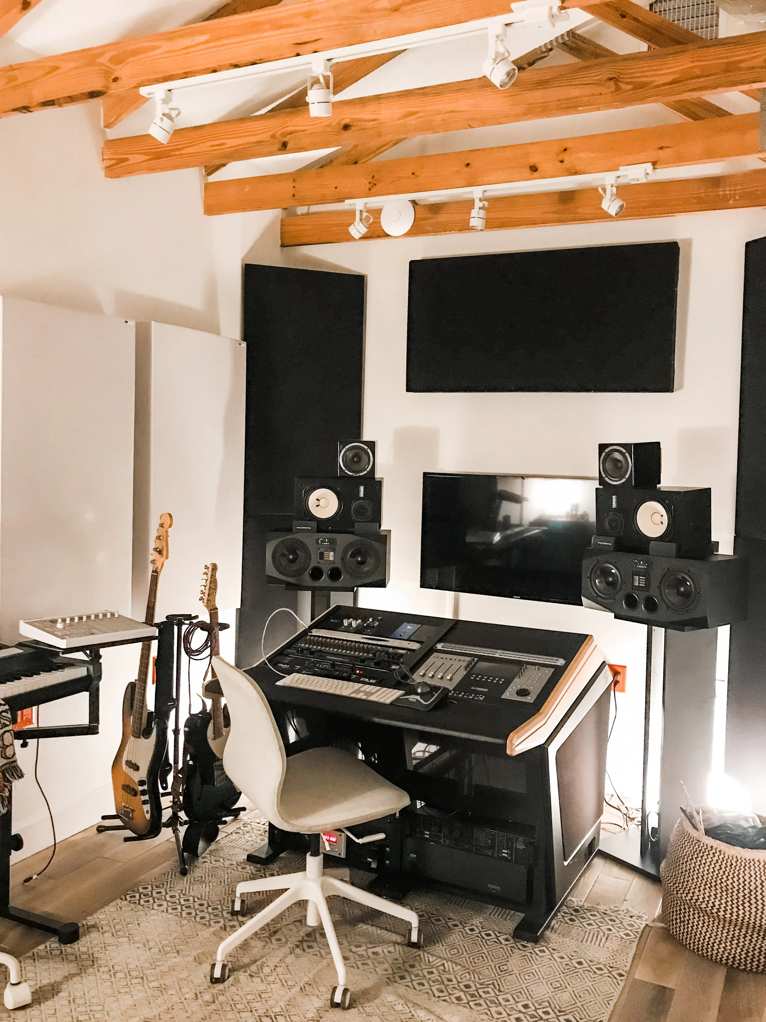 Franklin "Alphabeat"  Socorro's mix room at Vanquish Studios. AKA The Vanquish Den 