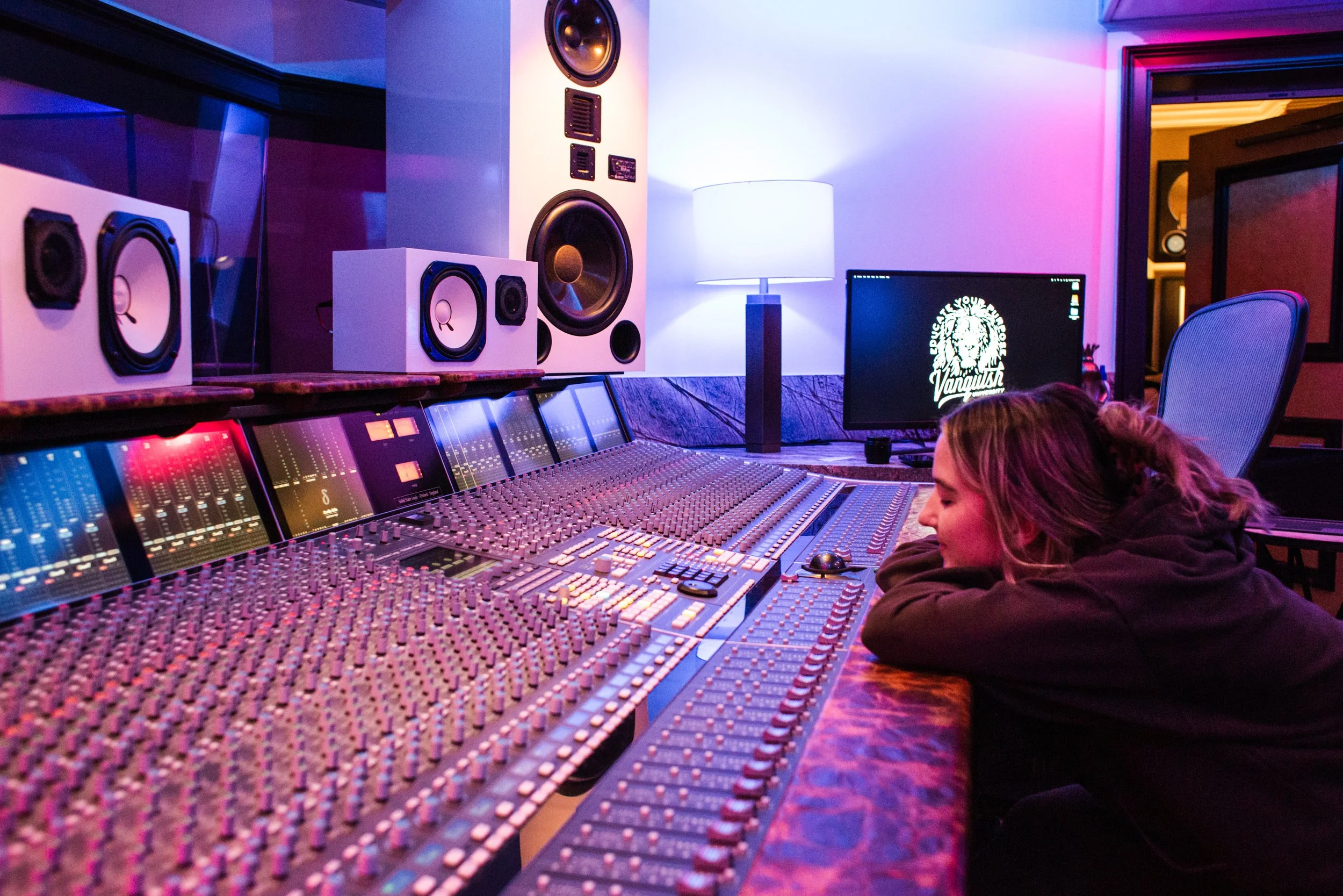 Dani Stocksdale working at Vanquish Studios