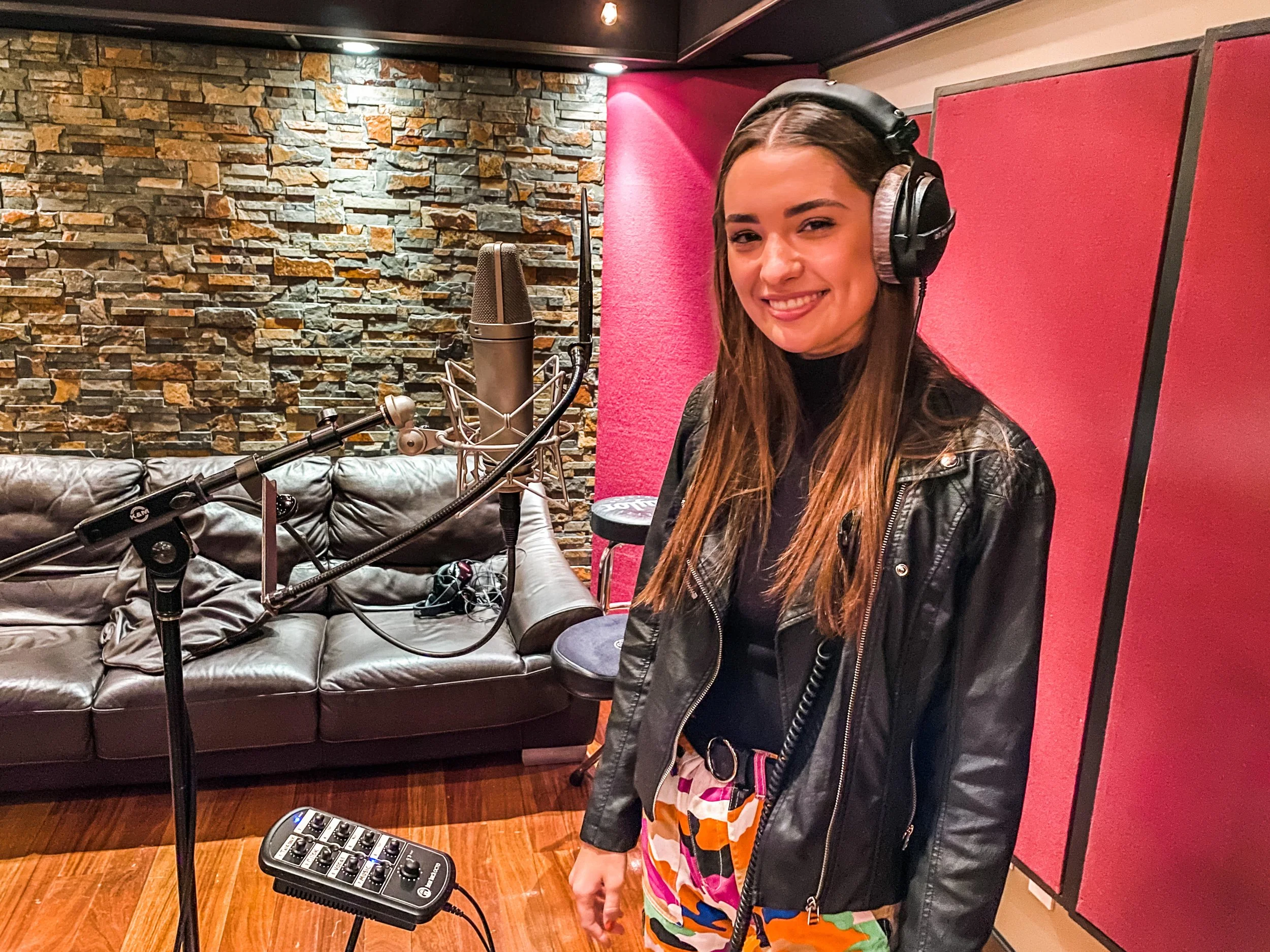 Valerie Marie recording at Vanquish Studios