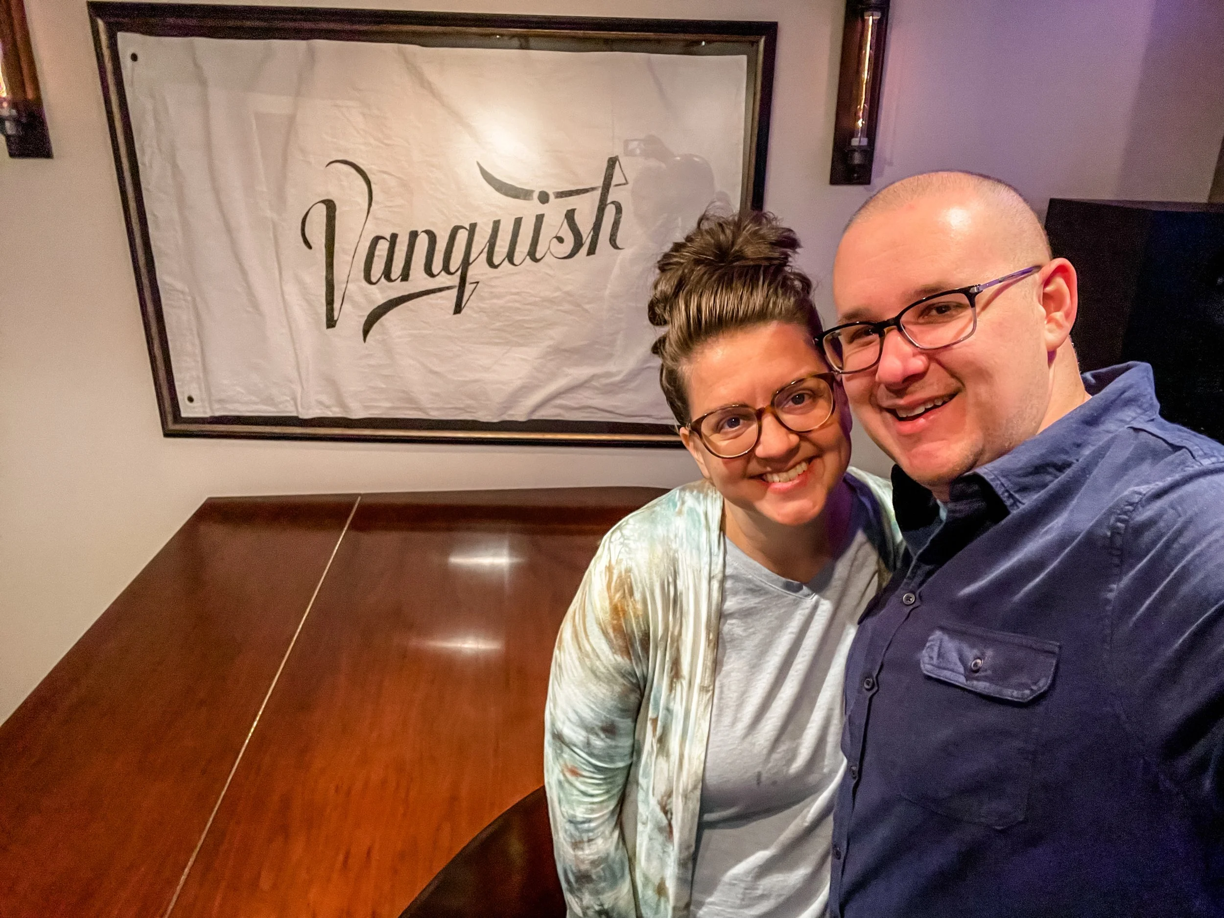 Ted Kieth and his wife working at Vanquish Studios 