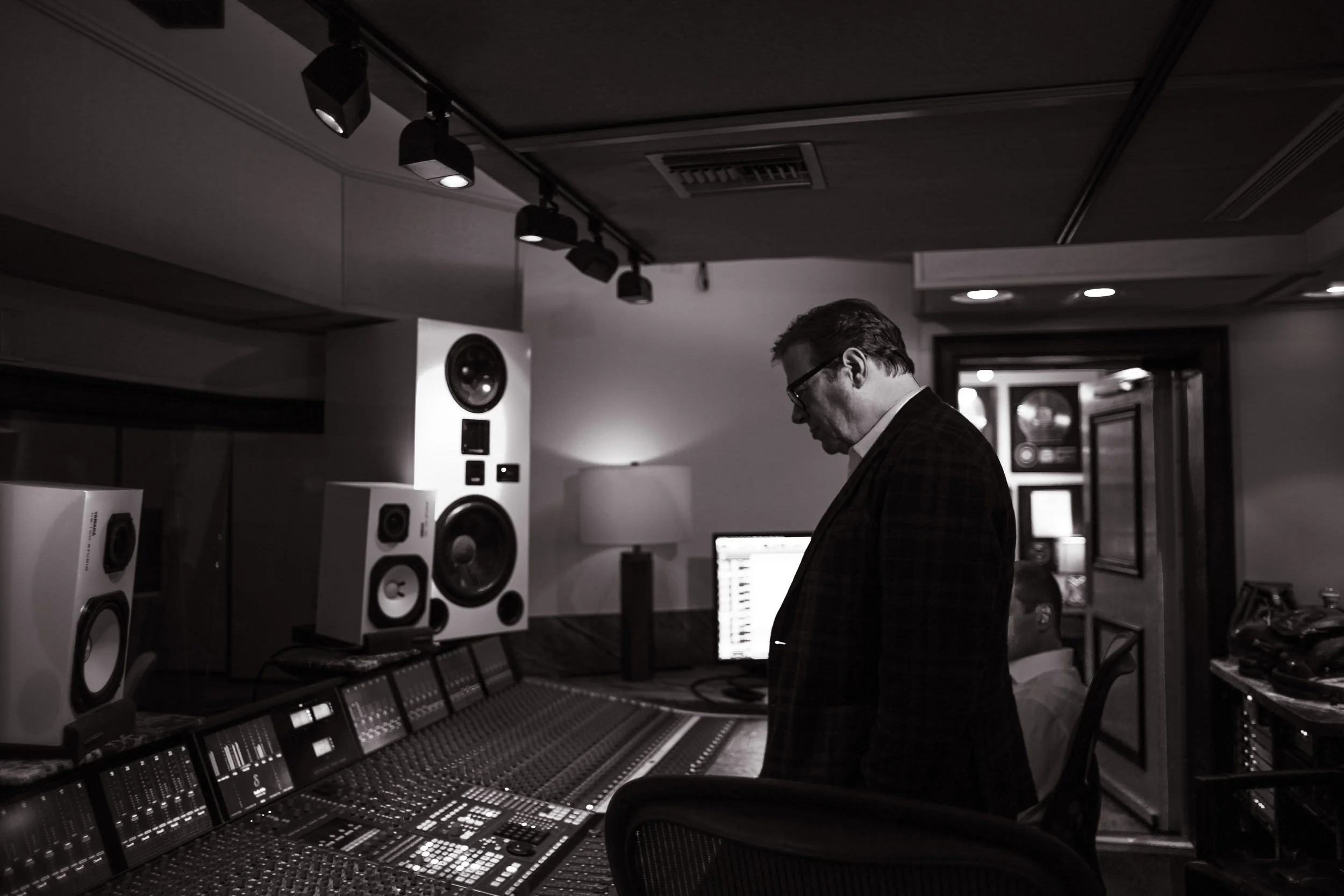 Pastor Tom Trimble working at Vanquish Studios