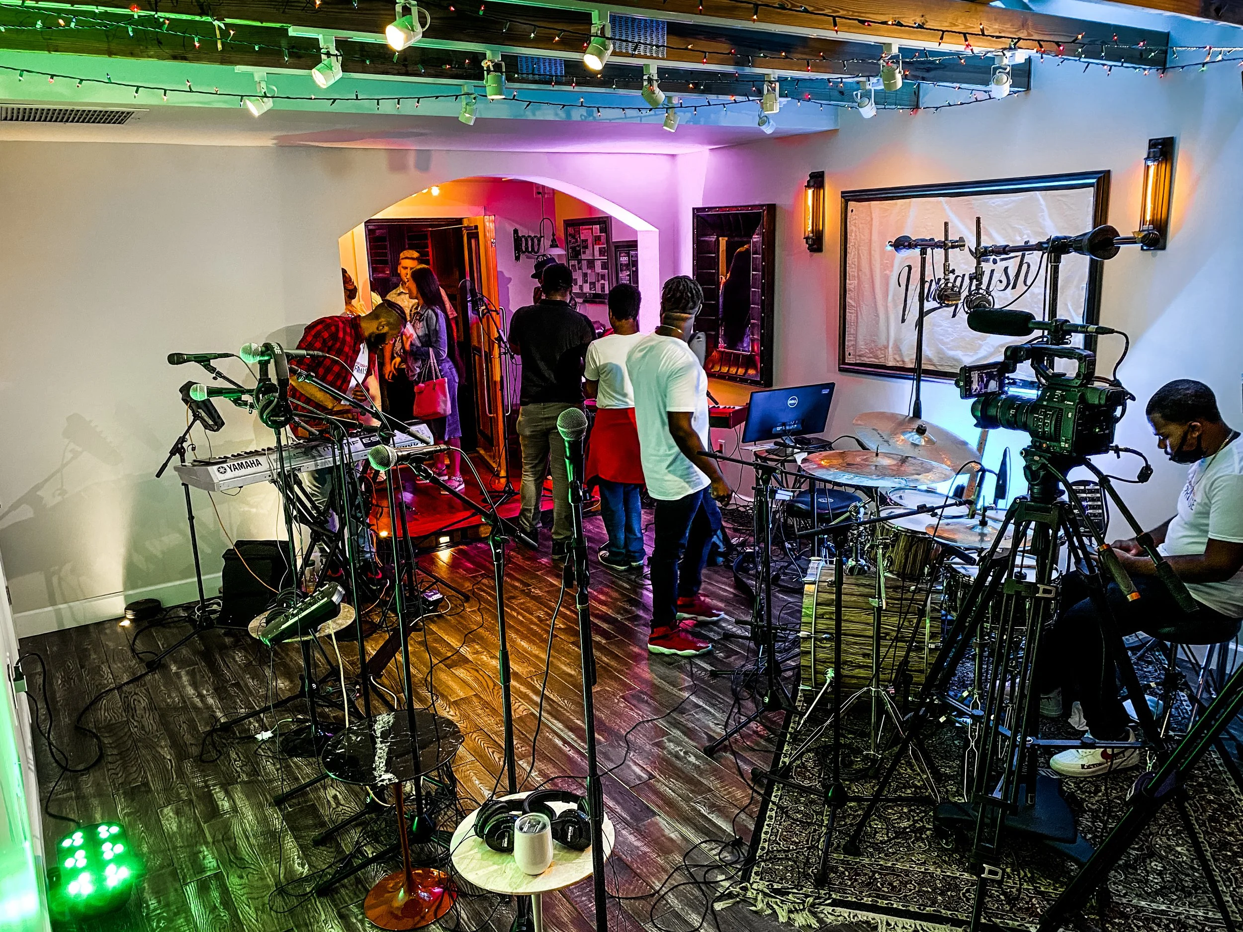 Video shoot for a music video at Vanquish Studios 