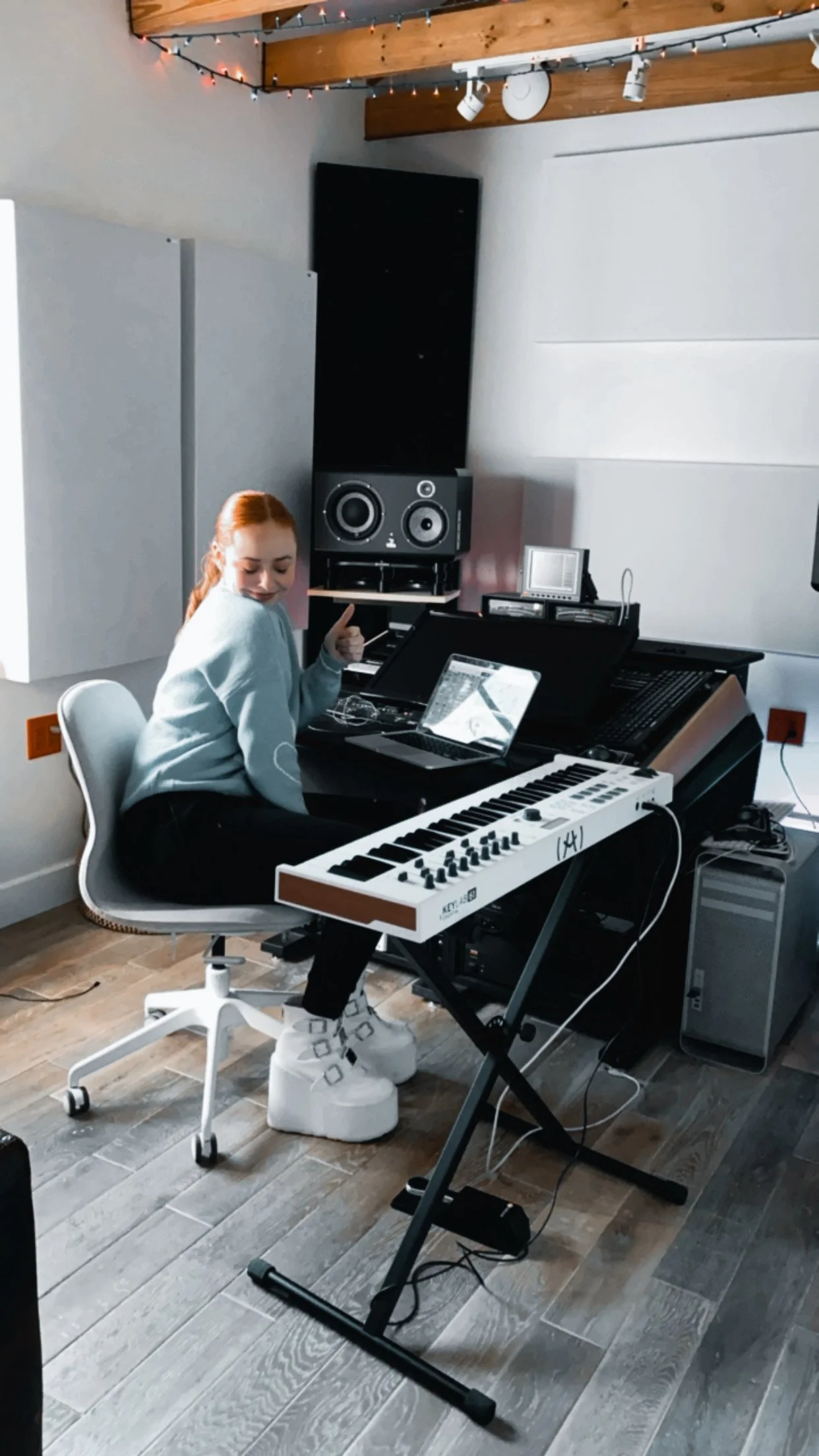 Artist Liv working at Vanquish Studios 