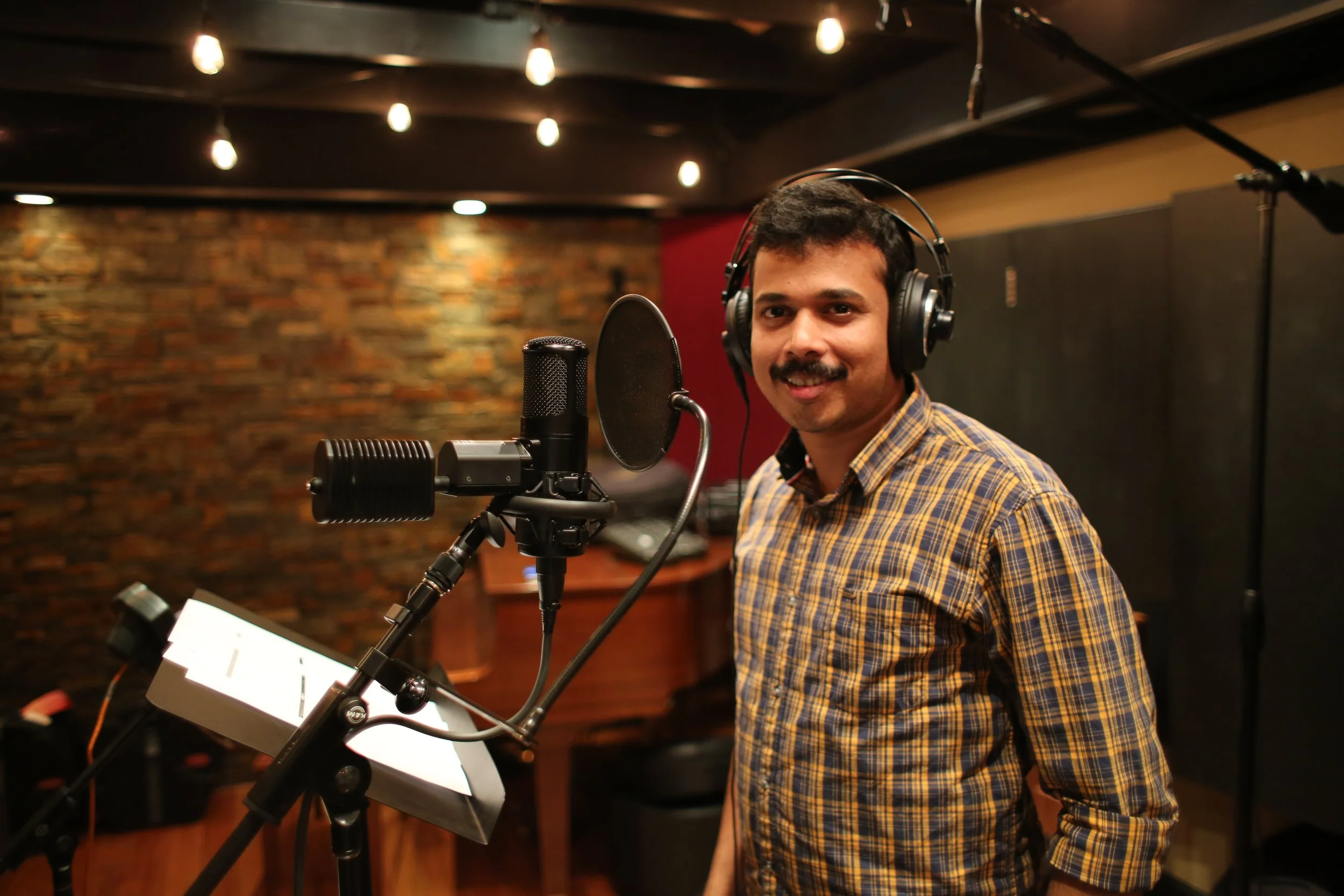 Vipin Roy working on his single, all the way from India at Vanquish Studios. 