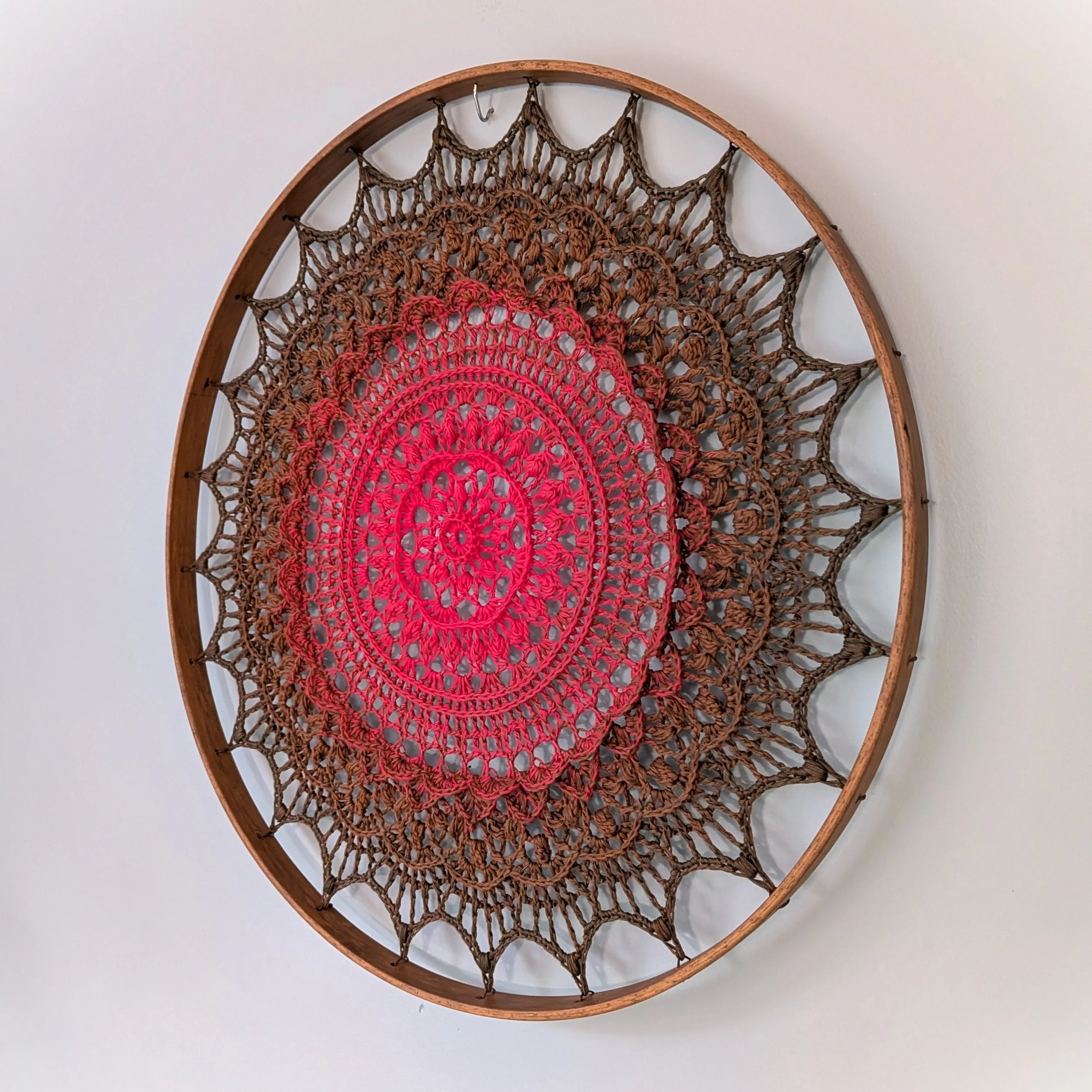 "Alice's Chocolate Cosmos" Wall Hanging