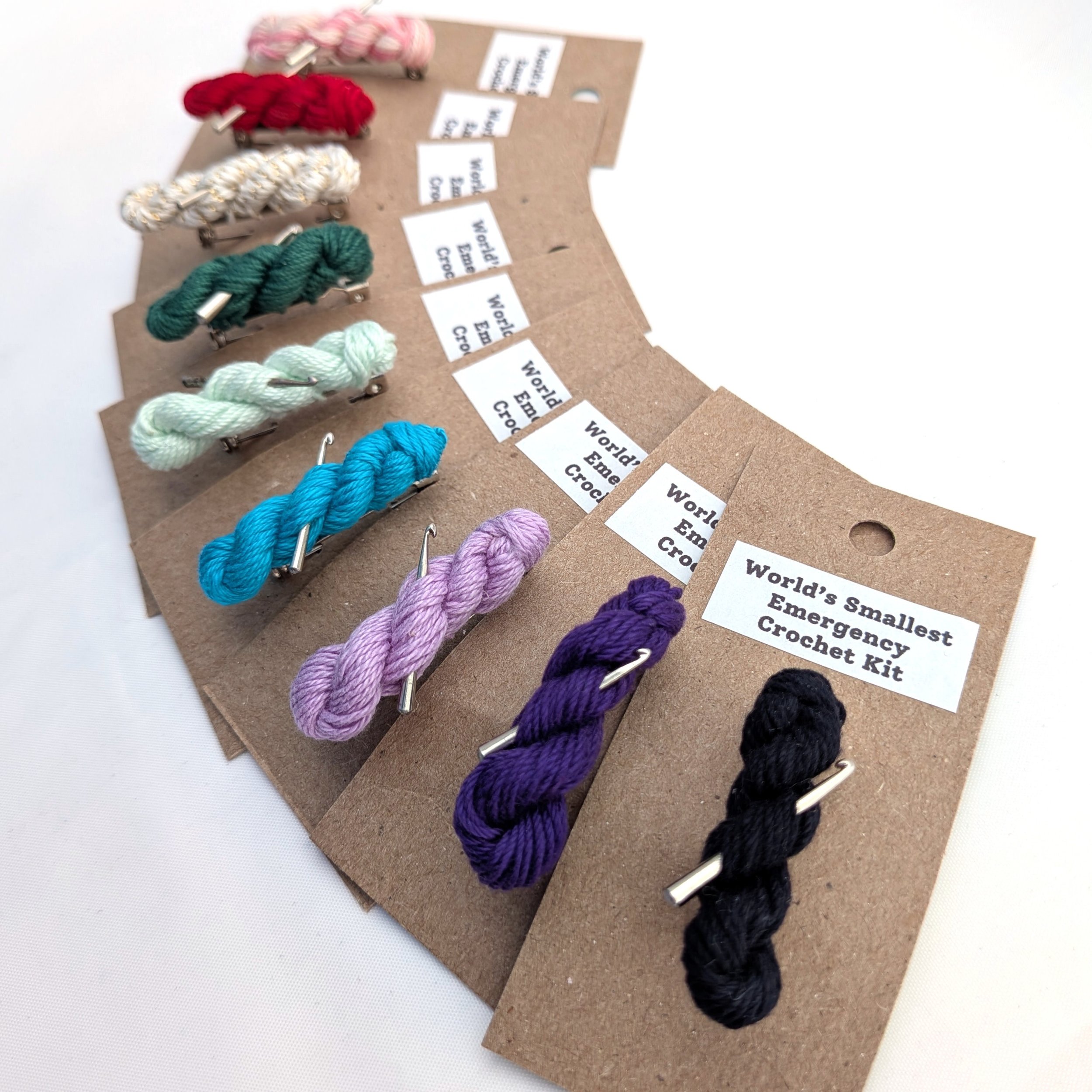 Tiny Emergency Crochet Kit Pin