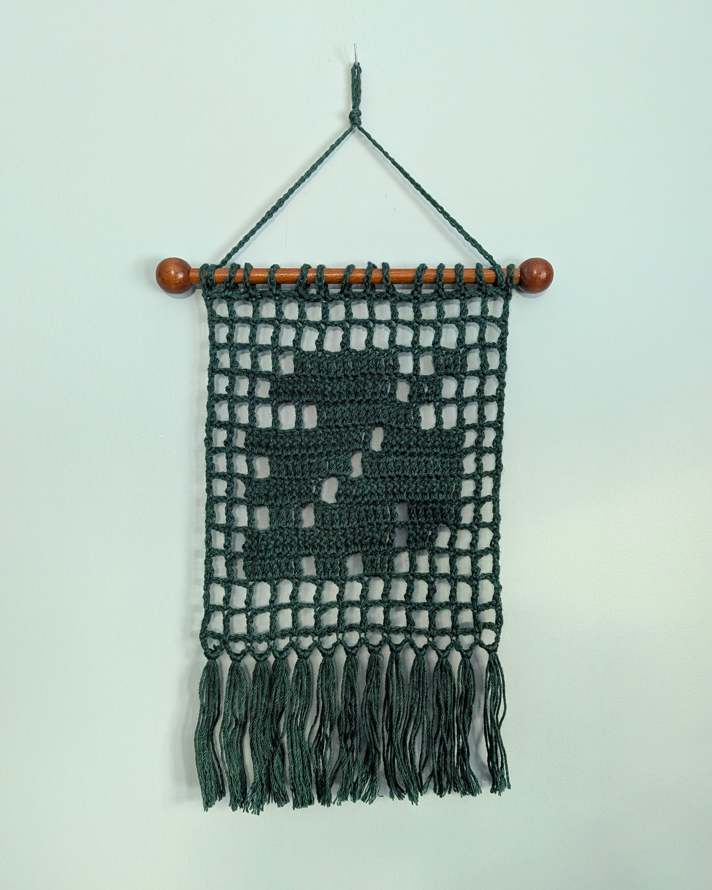 Monstera Leaf Wall Hanging in Green