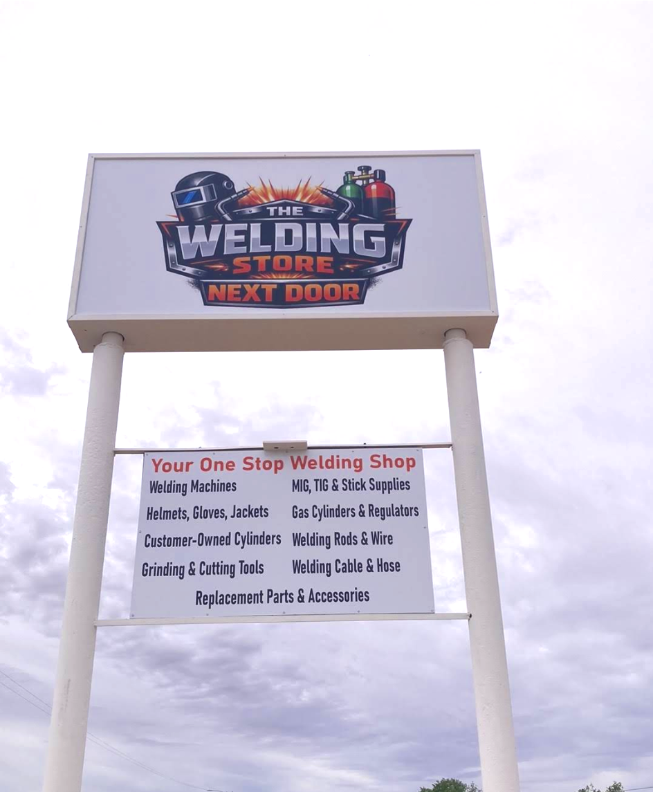 Welding Store Road Sign