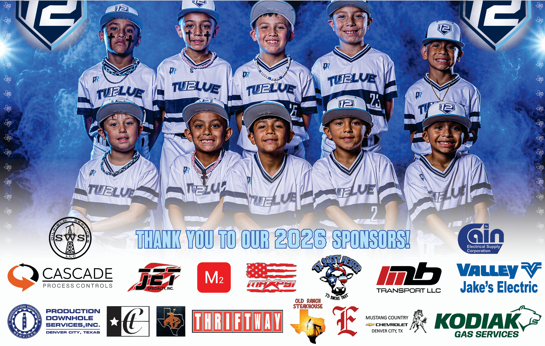 WTX 12 Baseball Banner