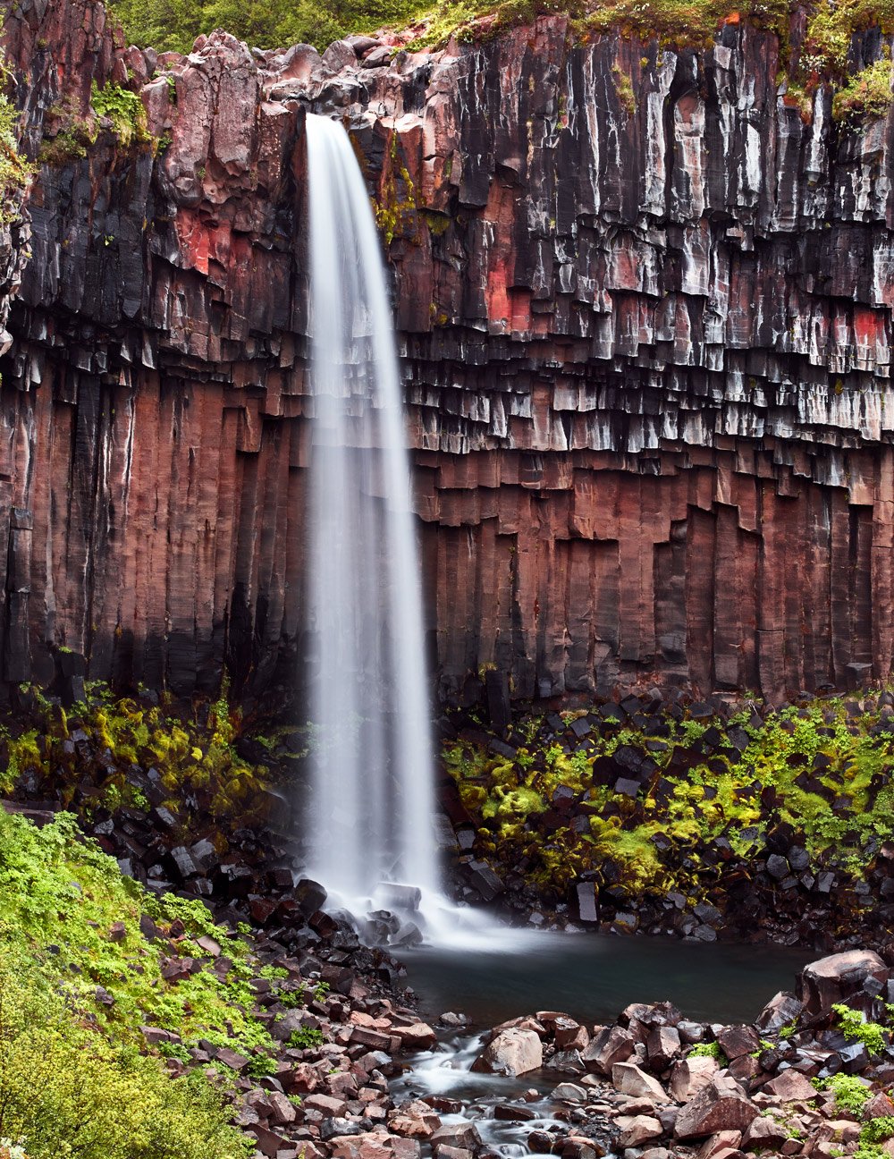 Svartifoss Waterfall Canvas Print
