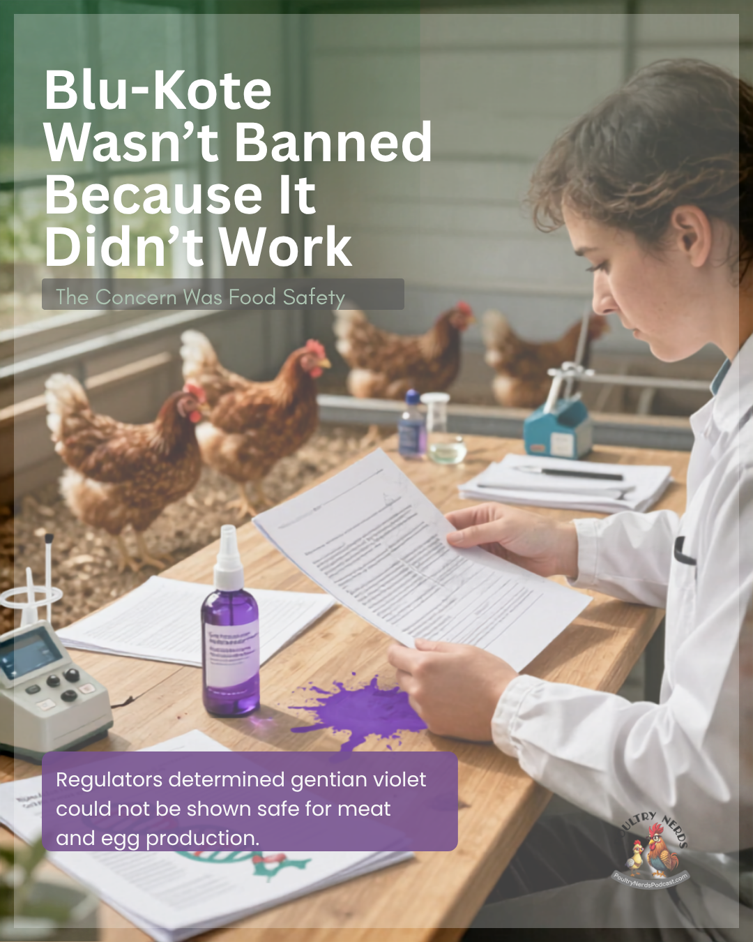 Why Is Blu-Kote Banned in Food Animals?