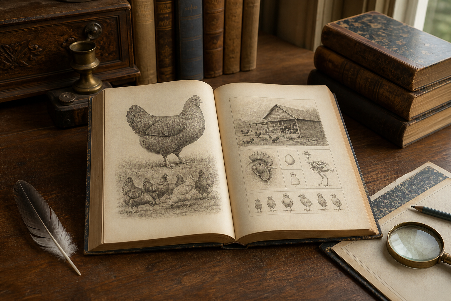 A 1913 Poultry Textbook on Feathers and Molt: What Holds Up—and What Does Not