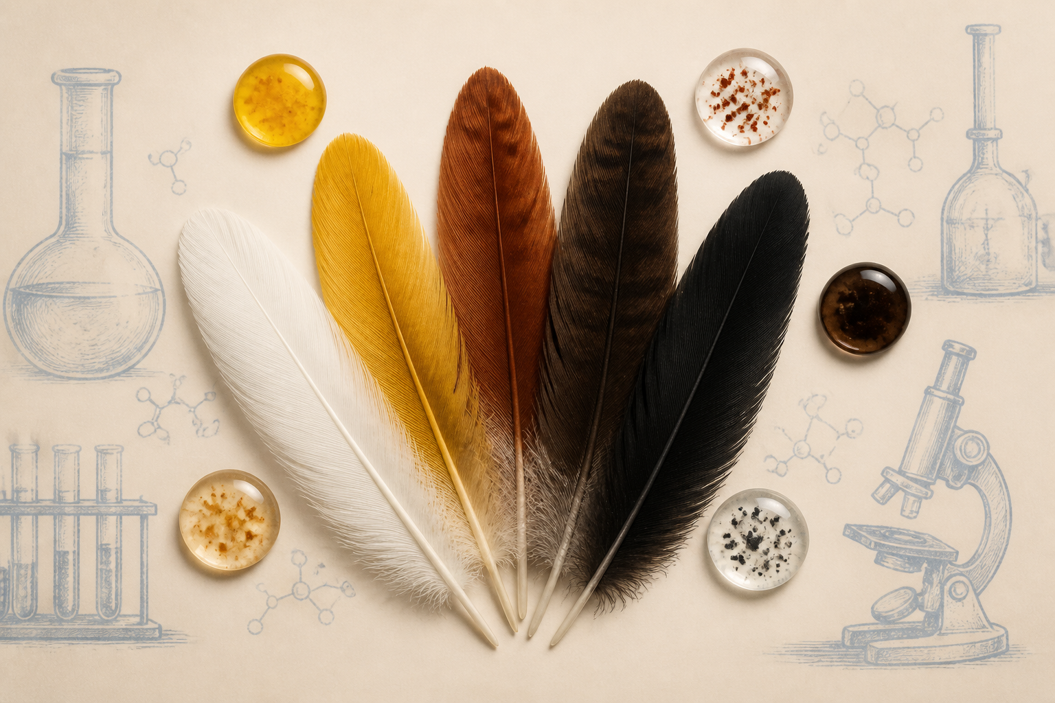 What Makes Yellow and Brown Feathers? A Chemical Pigment Study