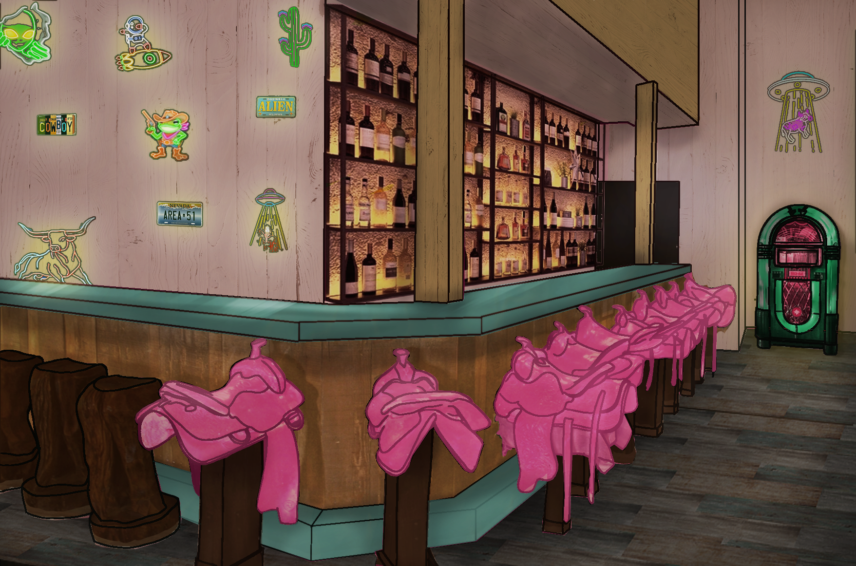 Wild Westaurant bar