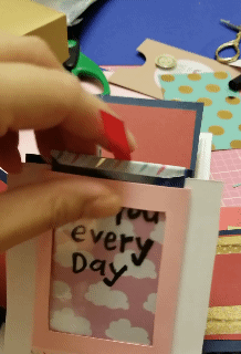 i love you paper craft