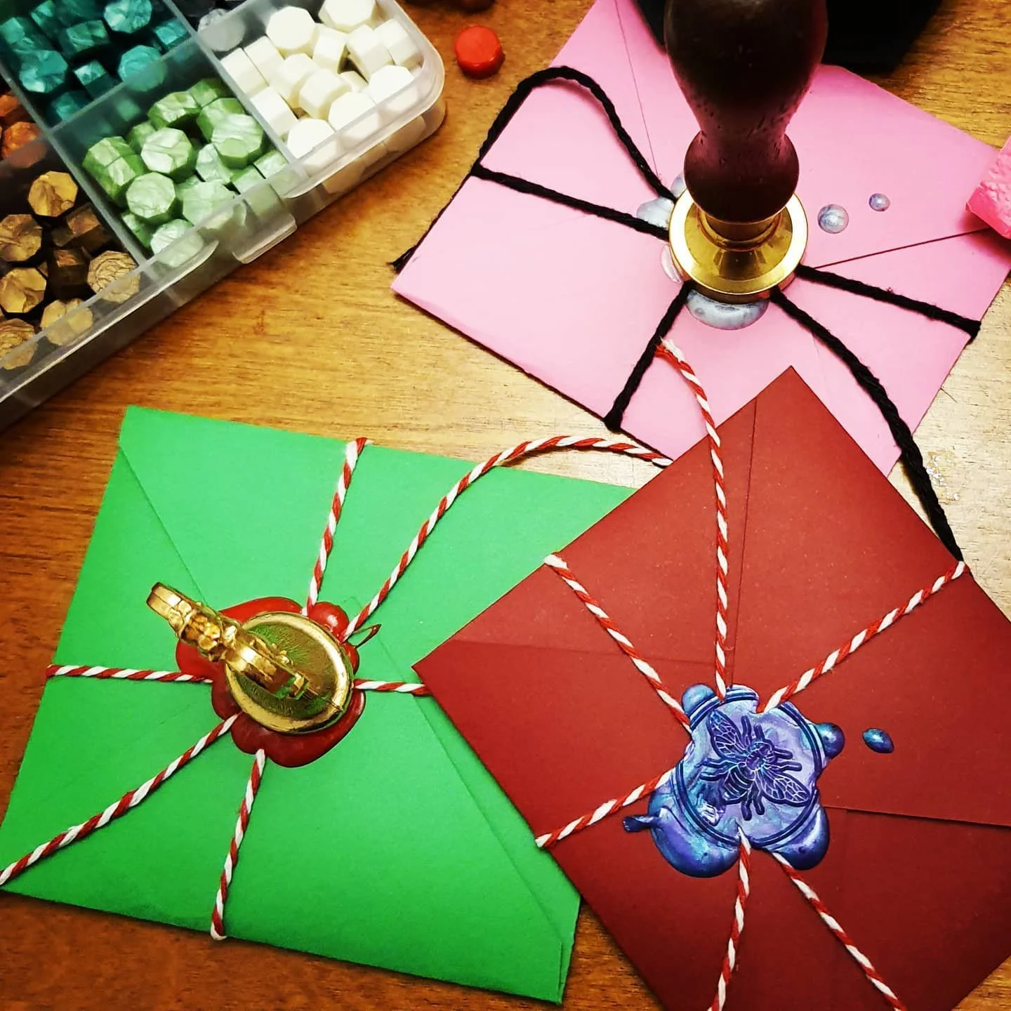 wax seal envelope colorful