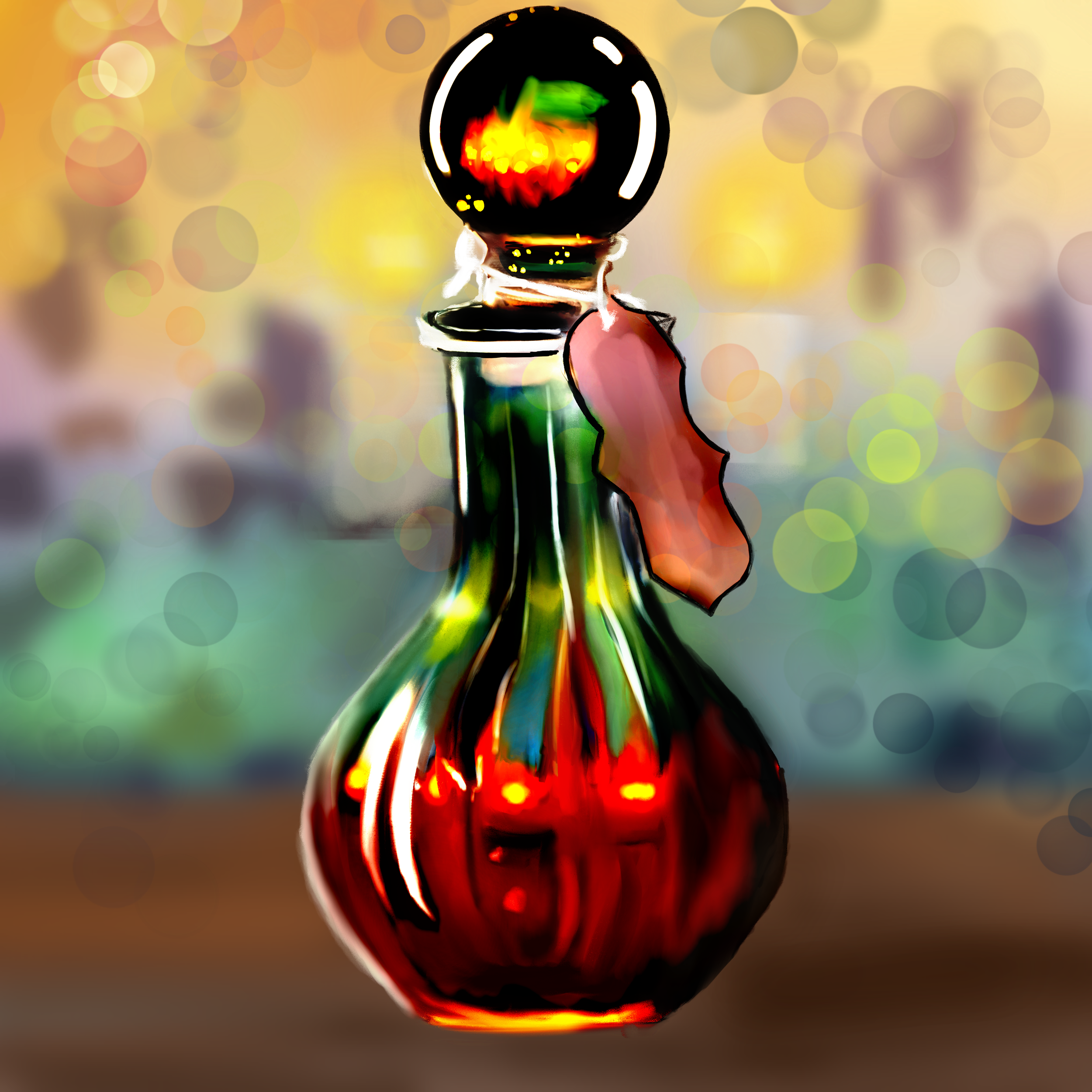digital art perfume bottle