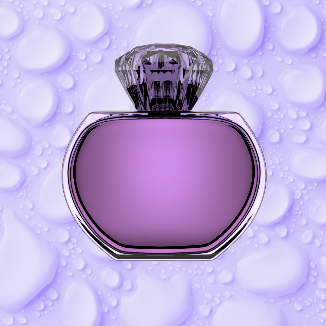 Purple perfume bottle cover Why I make scents