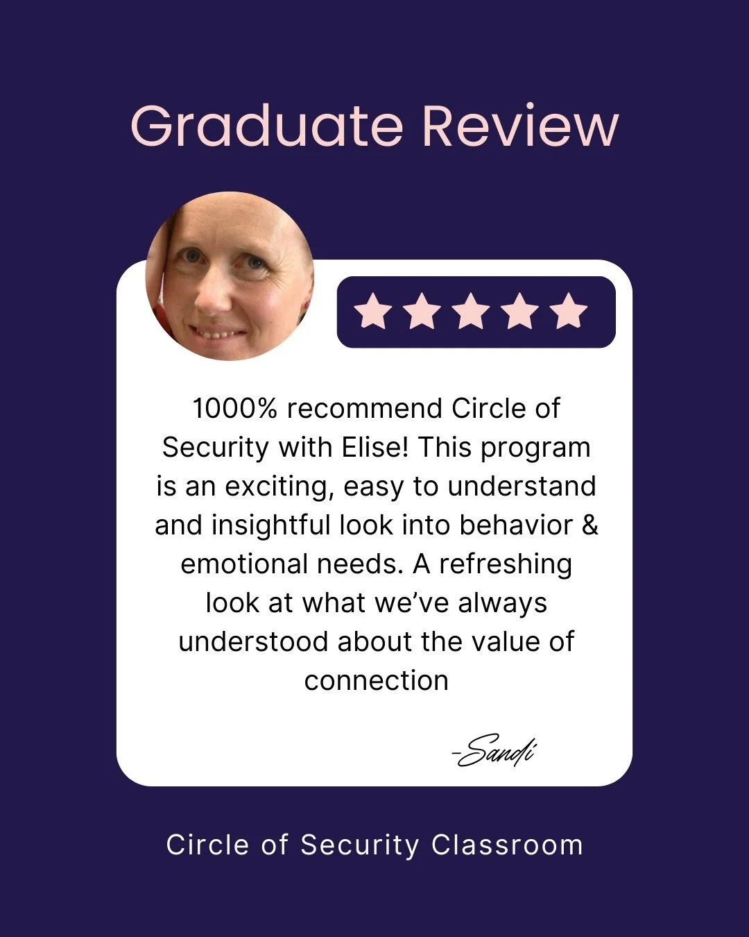 Sandi has been such a valuable participant in Term 3's Circle of Security group!

Term 4 begins on Tuesdays in October at 10am - If you would like to enquire about the course or enrol send me a DM or head to the website! 

Forever grateful that I get