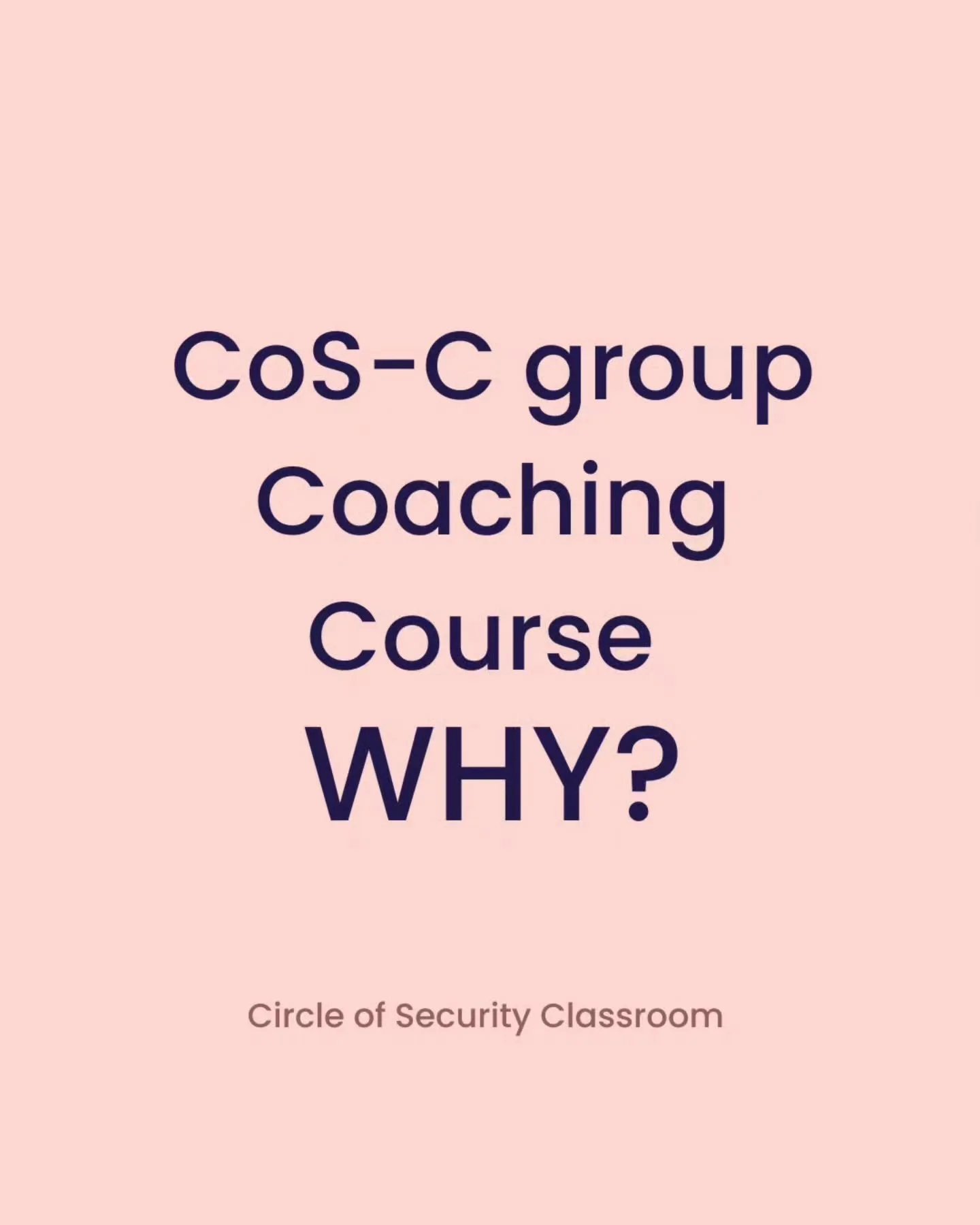 I have 4 spots left for my last Circle of Security Classroom online group coaching course for 2025. I would love for you or your colleagues to join me. I get asked often if I get sick of running this group - My answer is simple, No, absolutely not. B