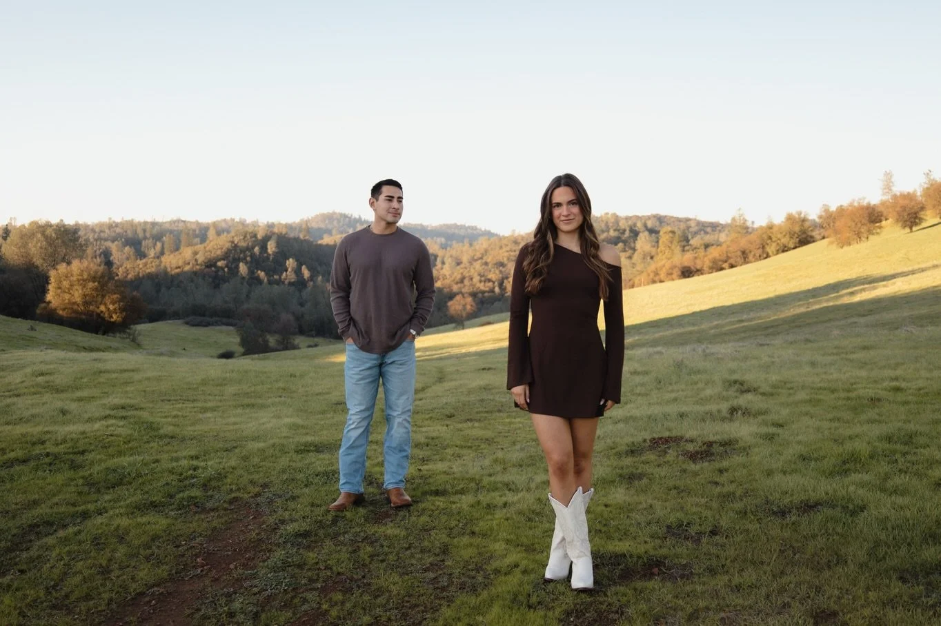 hannah and mitch in golden light 🕊️