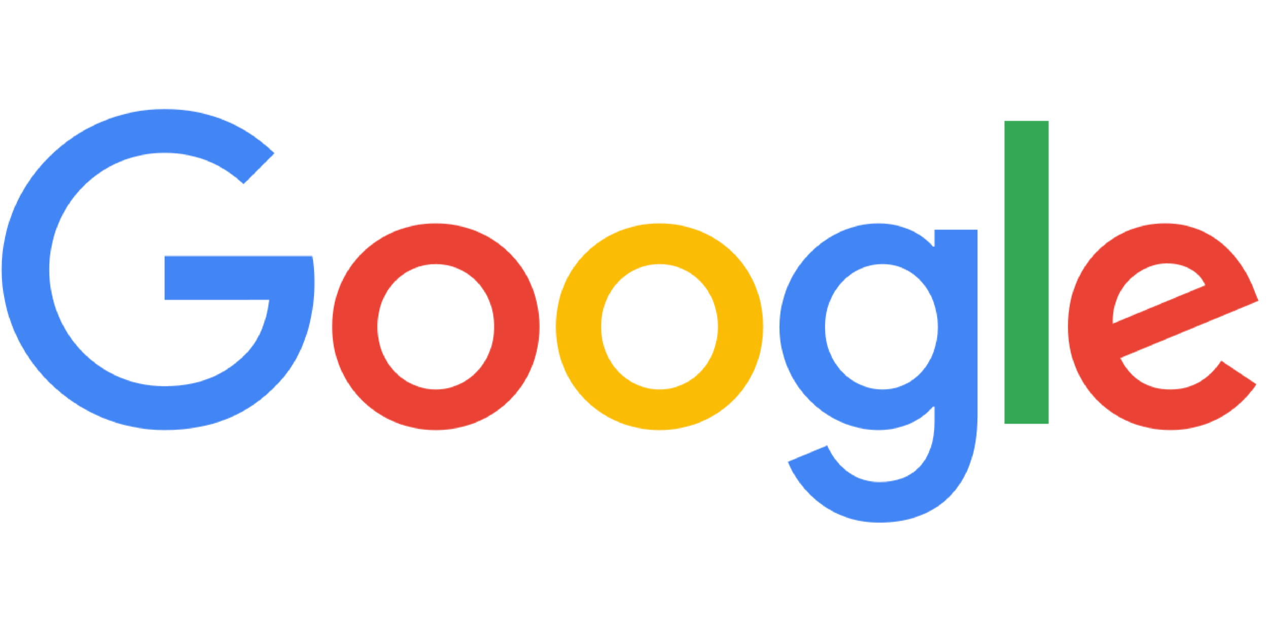 Google logo with colored letters and a green square around the letter G.
