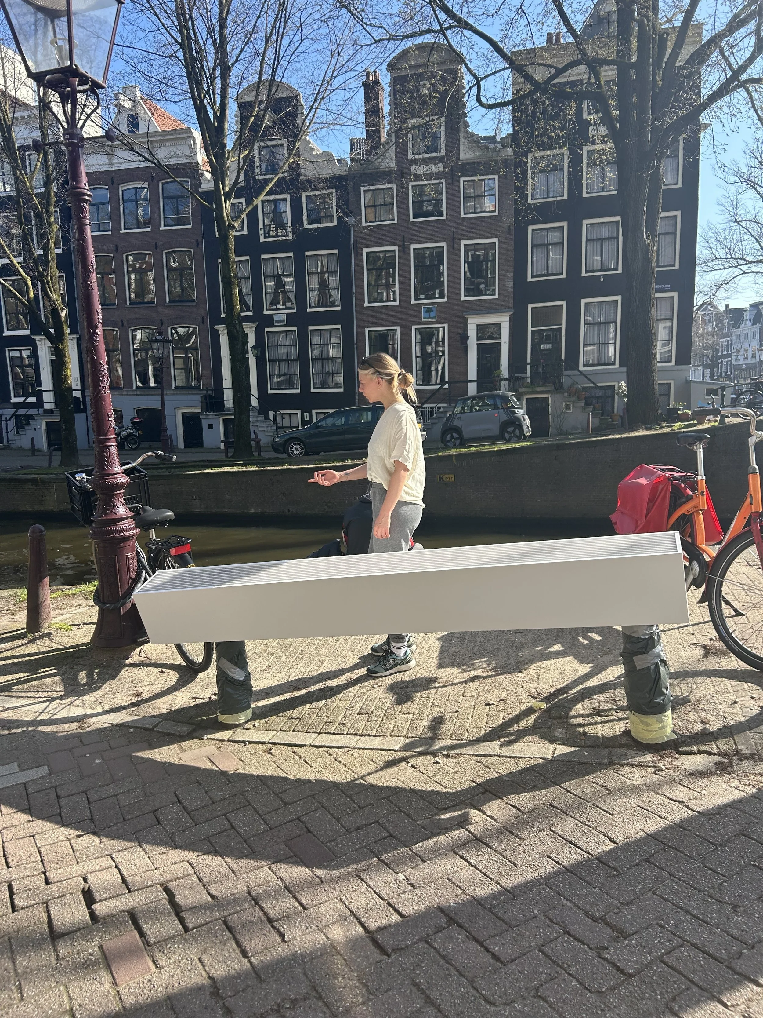 Amsterdam Female Street Artist Sames Painting Amsterdam