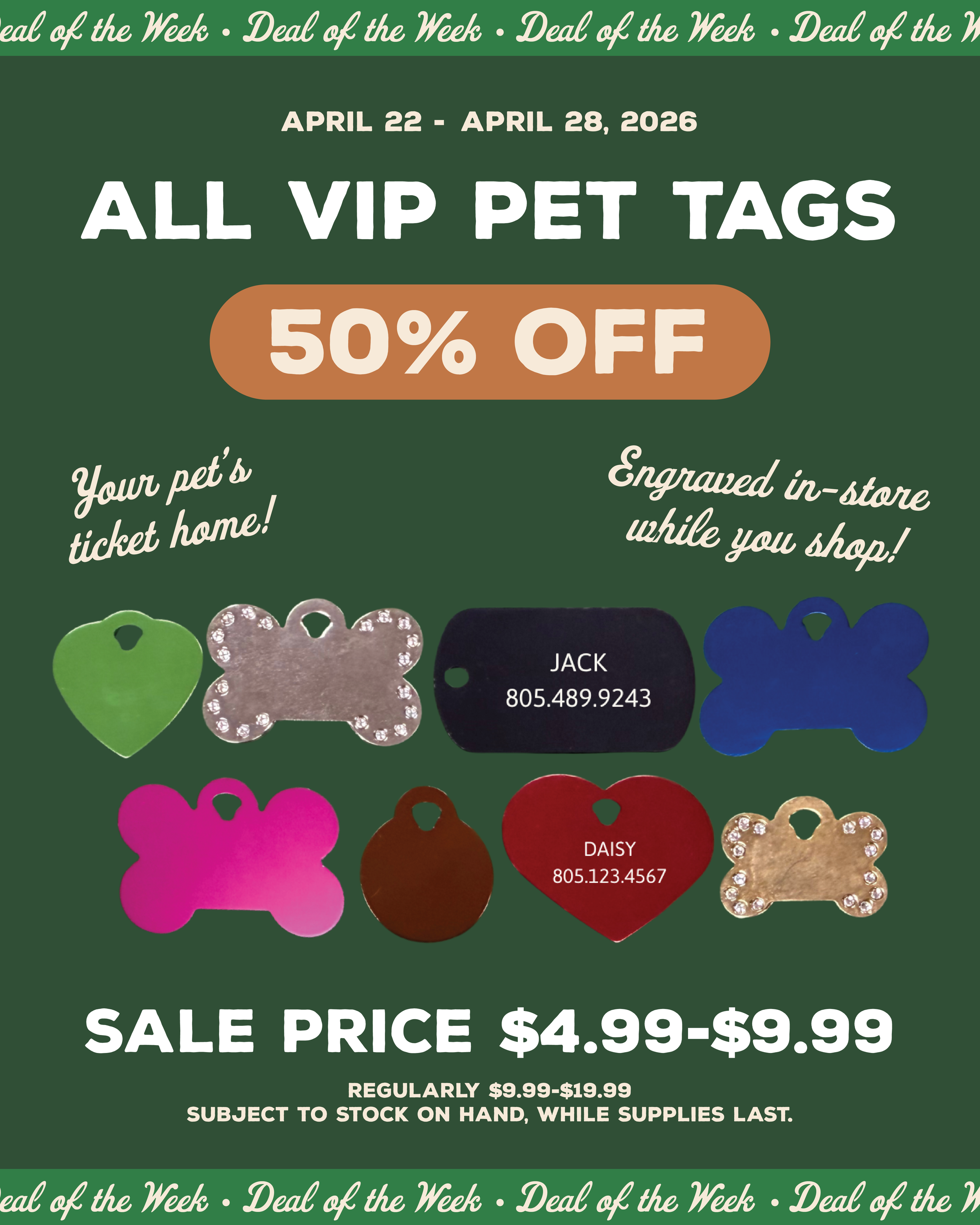 Deal of the Week 4 - April