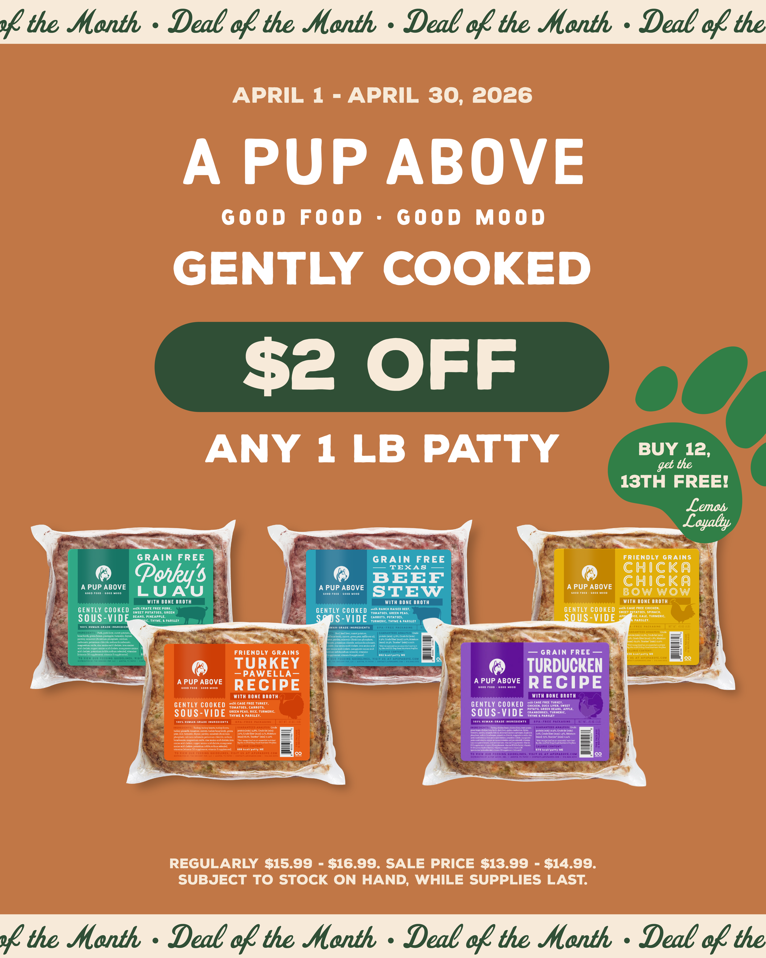 Deal of the Month 1 - April