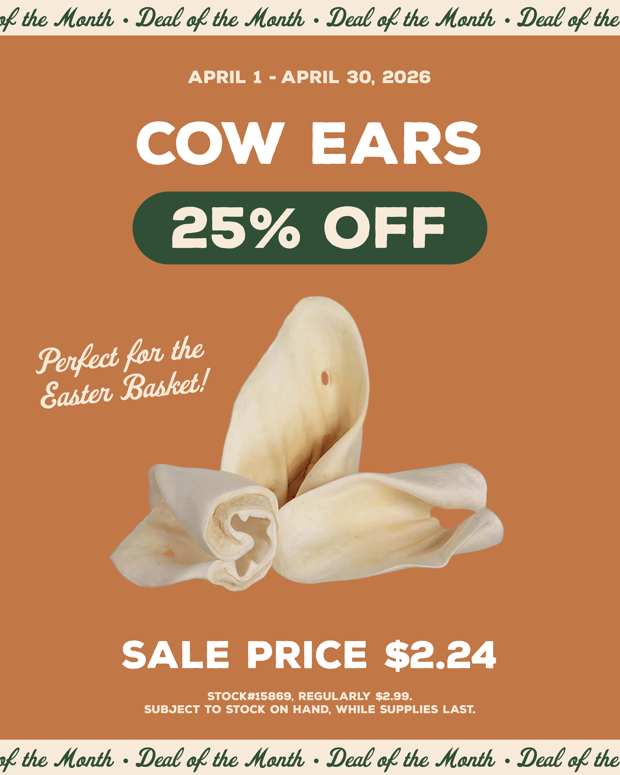 Deal of the Month 2 - April