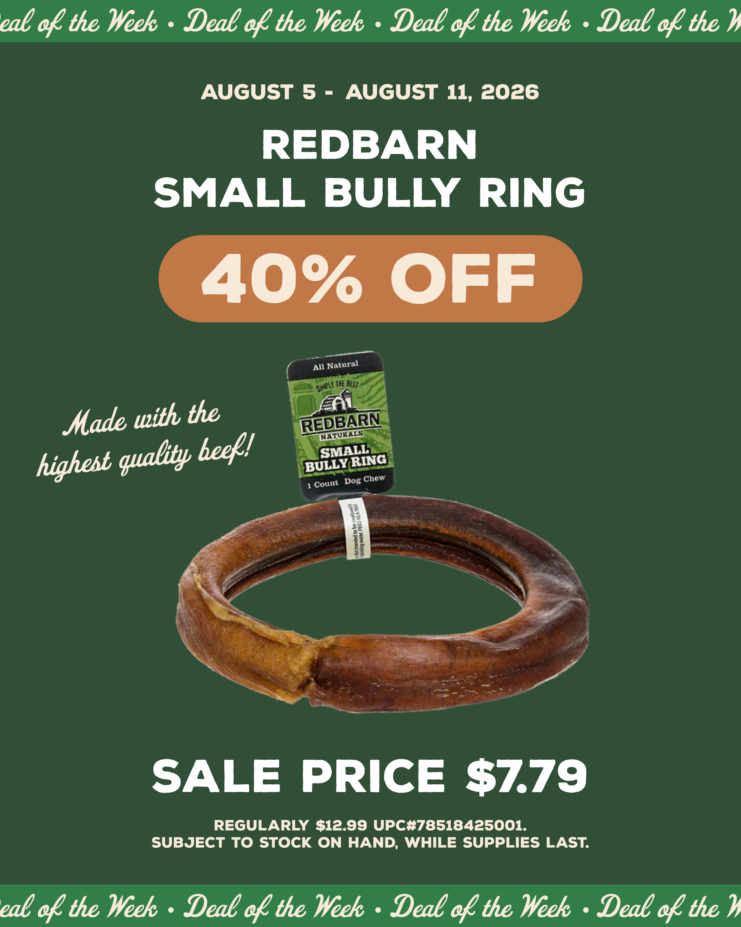 Deal of the Week 1 - August