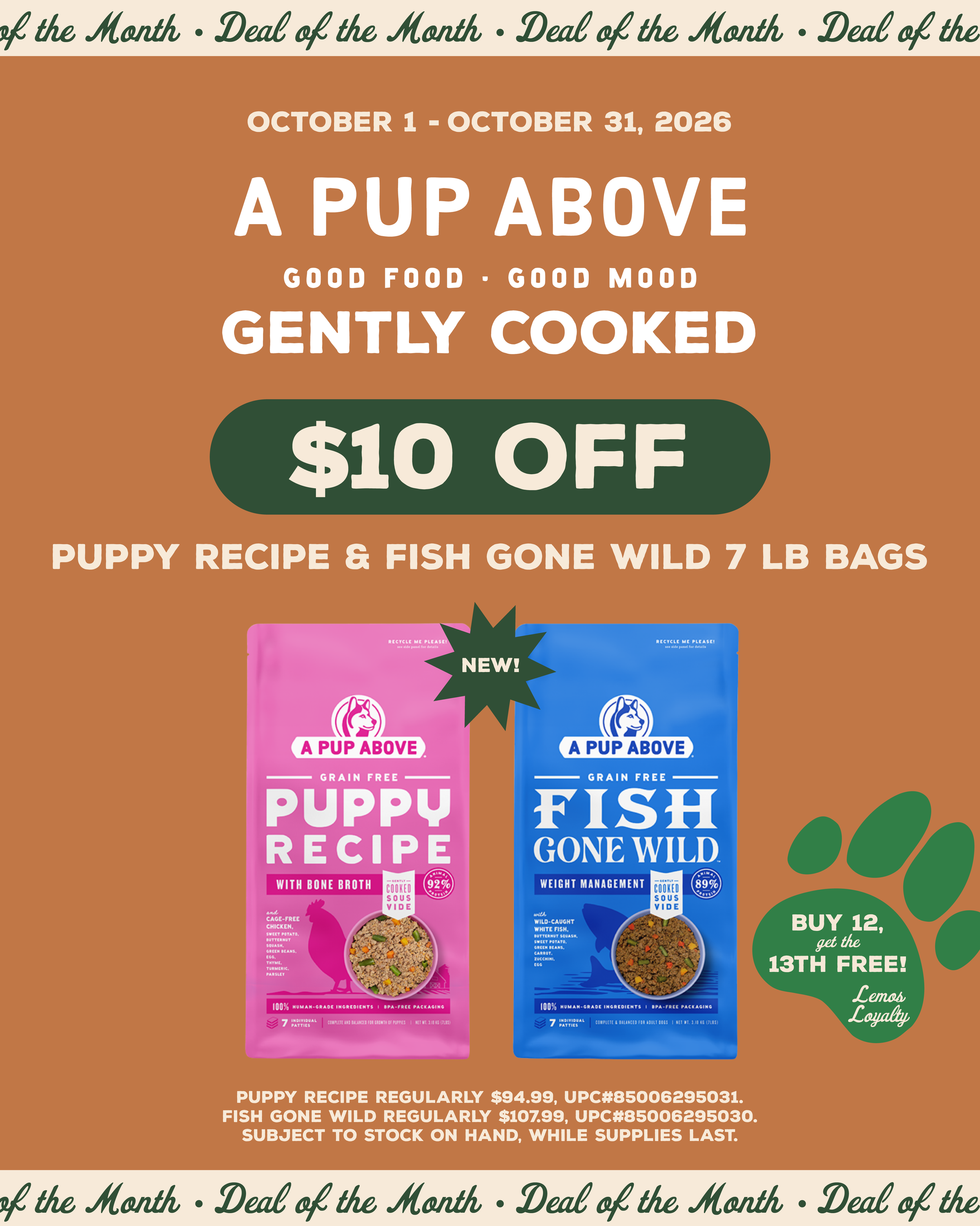 Deal of the Month - October
