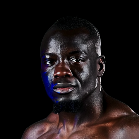 El Hadji Gaindeh Ndiaye striking MMA